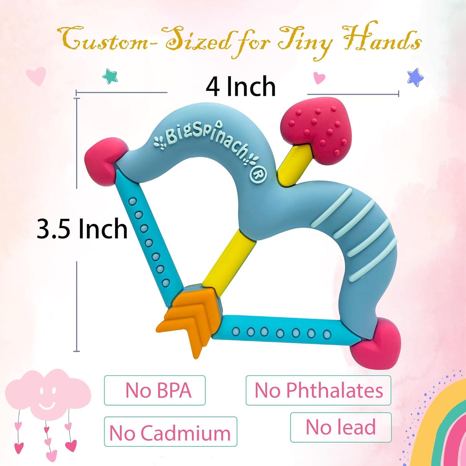 Mordedor de Silicona Corazón Azul para Bebés - Cupido