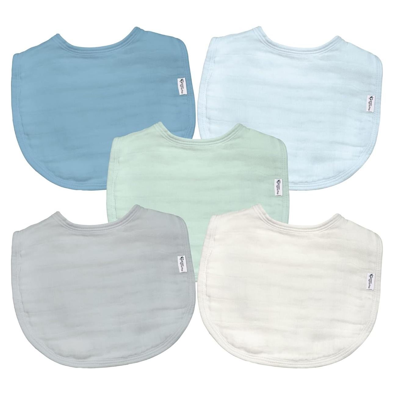 Baberos de Muselina de Algodón Orgánico Green Sprouts 0-12 meses