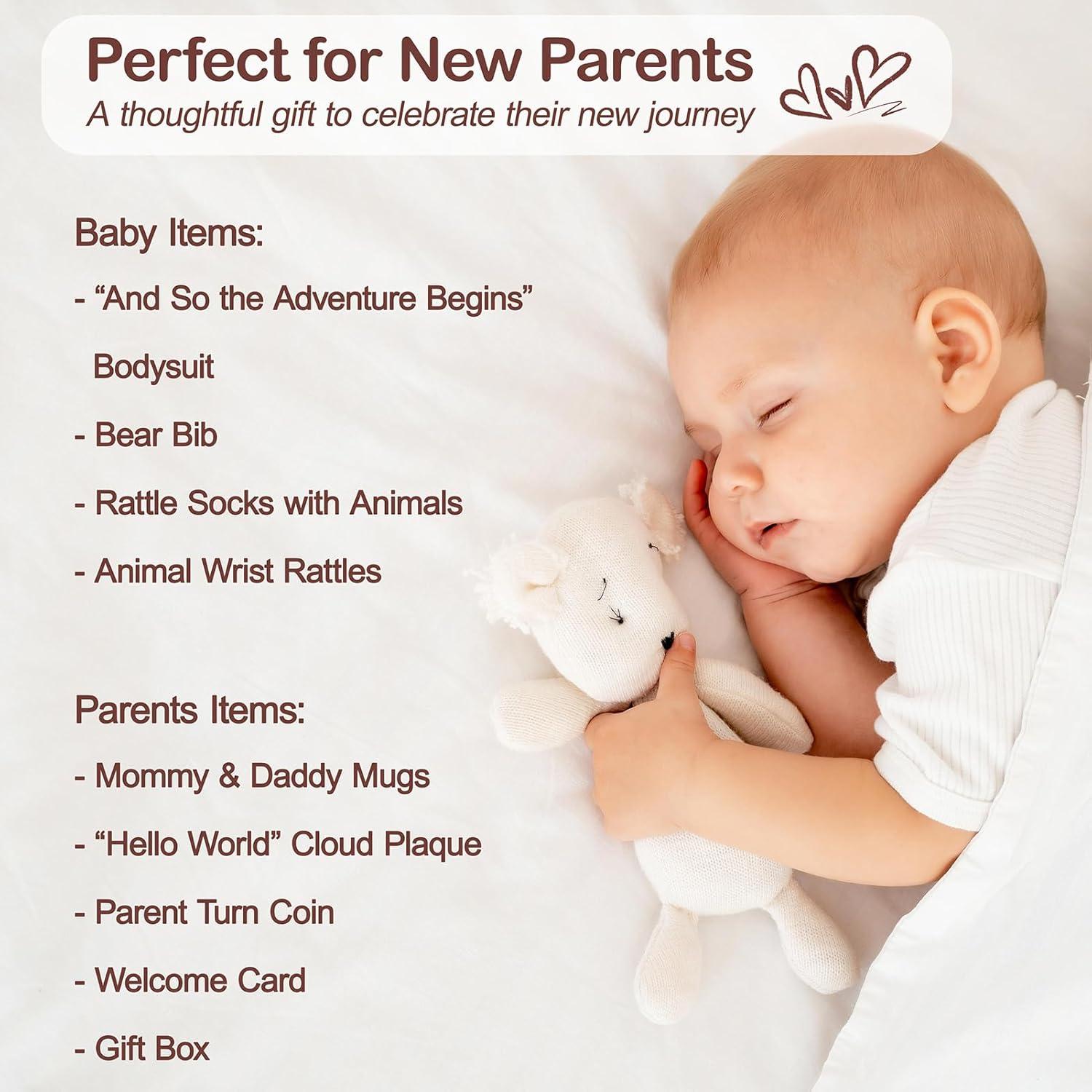 Set de Regalo para Nuevos Padres Breezy Valley - Tazas y Body