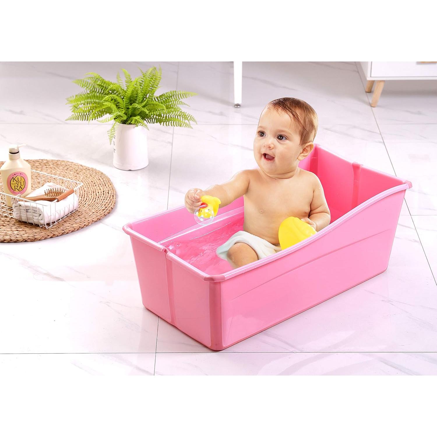 Bañera Portátil para Bebés Ganen Rosa Plegable 2.08 kg