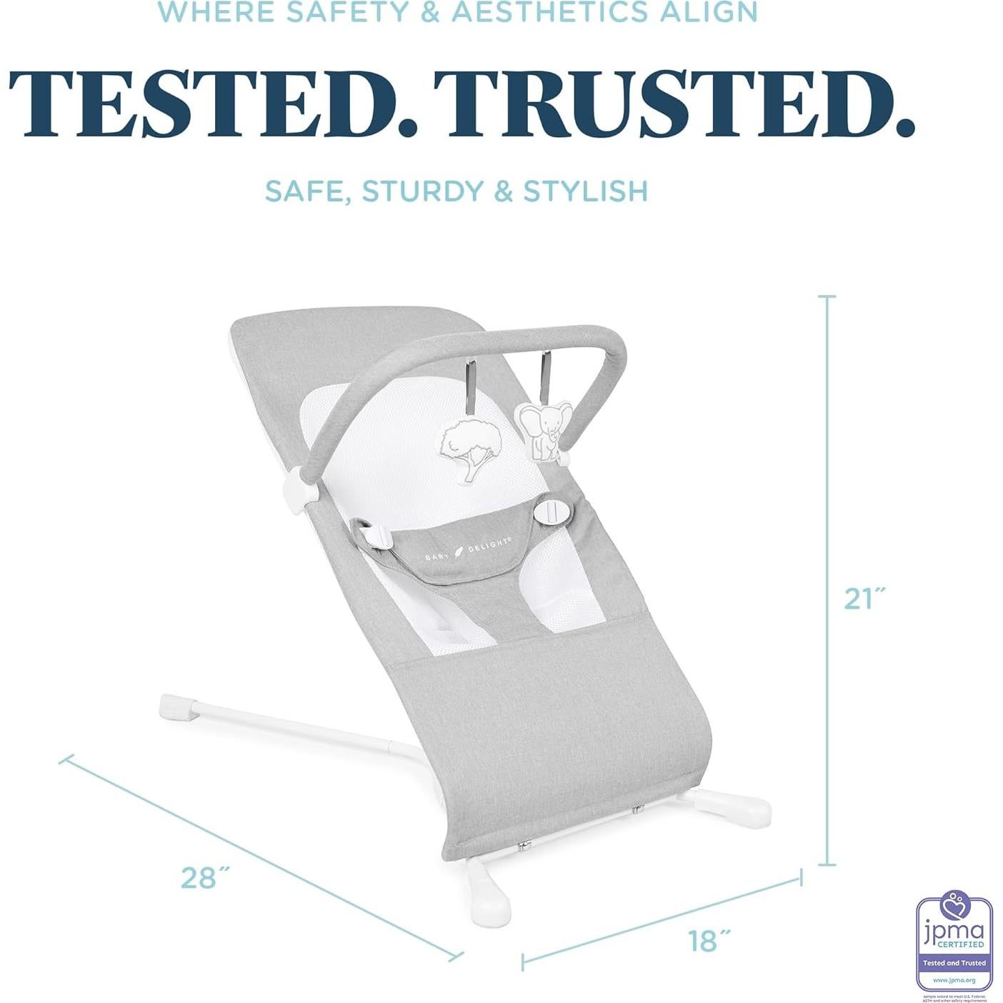 Balancín para Bebé Baby Delight Highland 0-6 Meses Gris