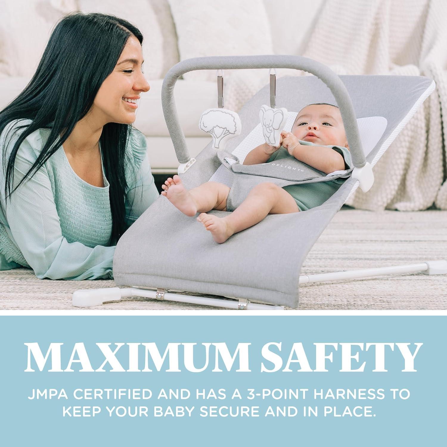 Balancín para Bebé Baby Delight Highland 0-6 Meses Gris