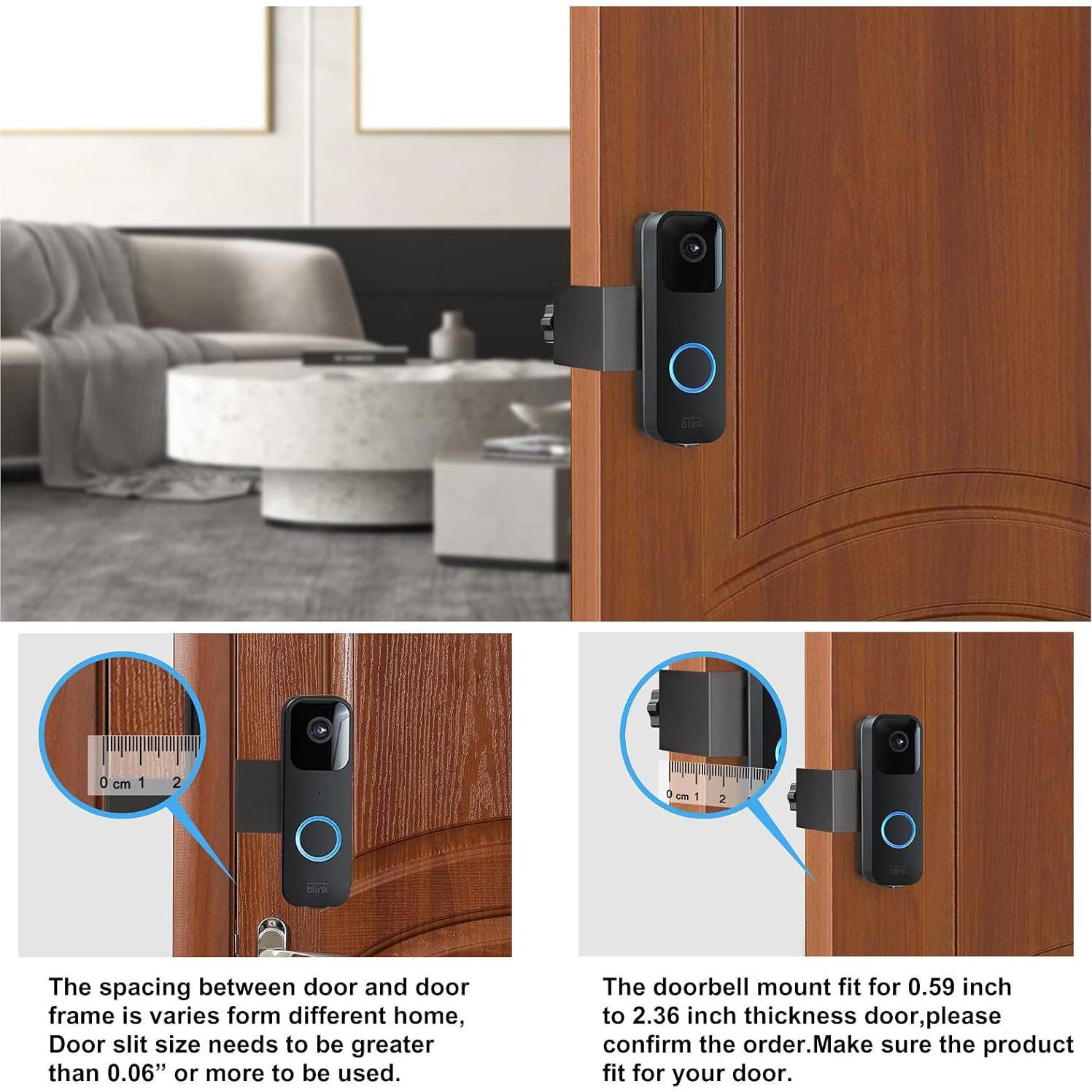 Soporte Adhesivo para Timbre Blink - Antirrobo - Negro