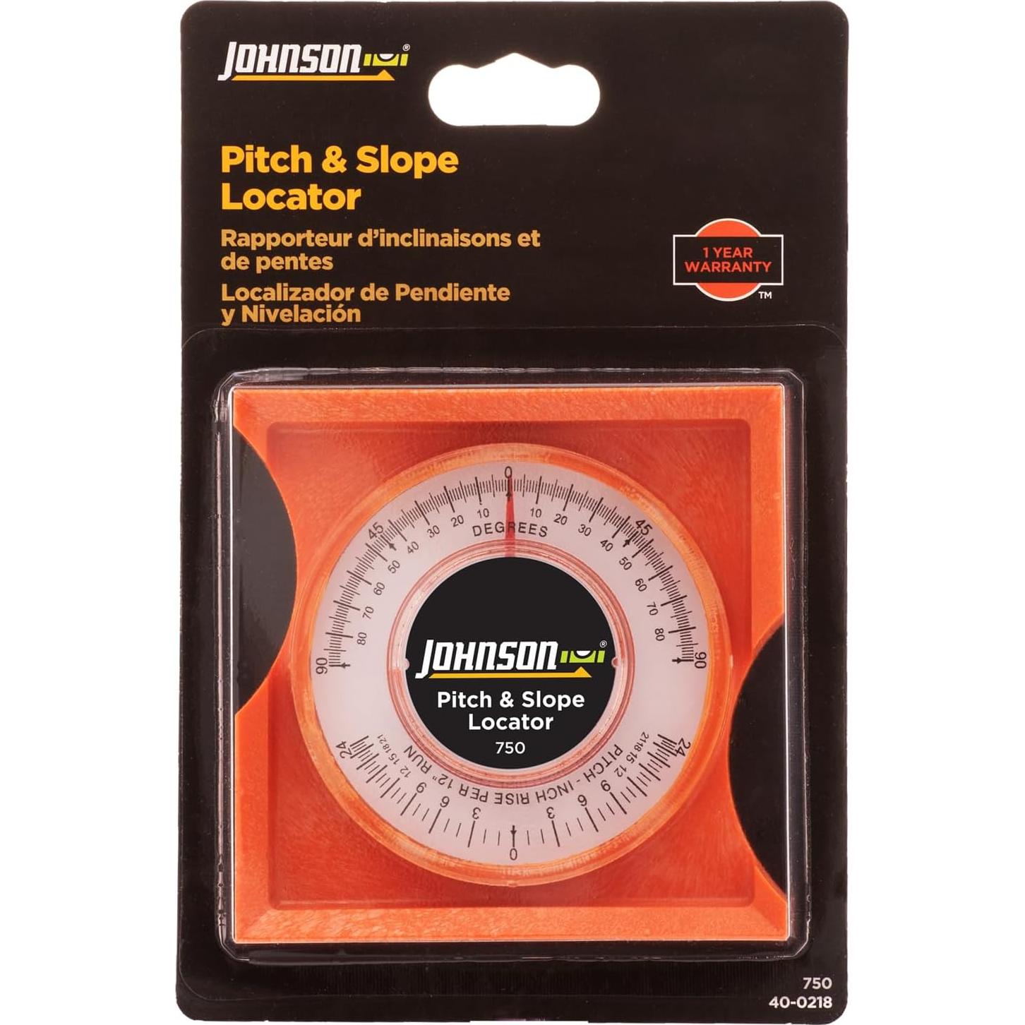 Localizador de Pendiente e Inclinación Johnson 750, Naranja