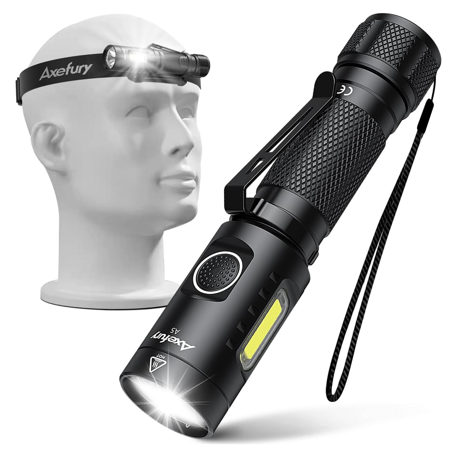 Linterna LED Axefury A5 Magnética con Banda de Cabeza 700 Lúmenes