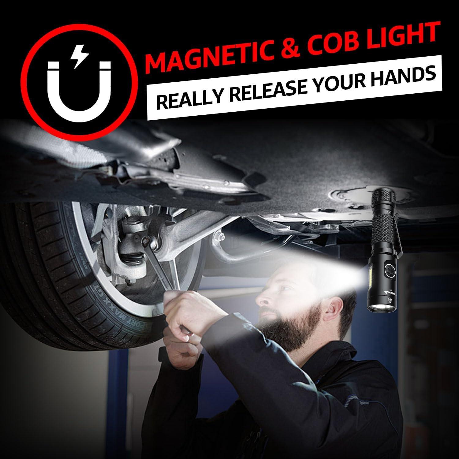 Linterna LED Axefury A5 Magnética con Banda de Cabeza 700 Lúmenes