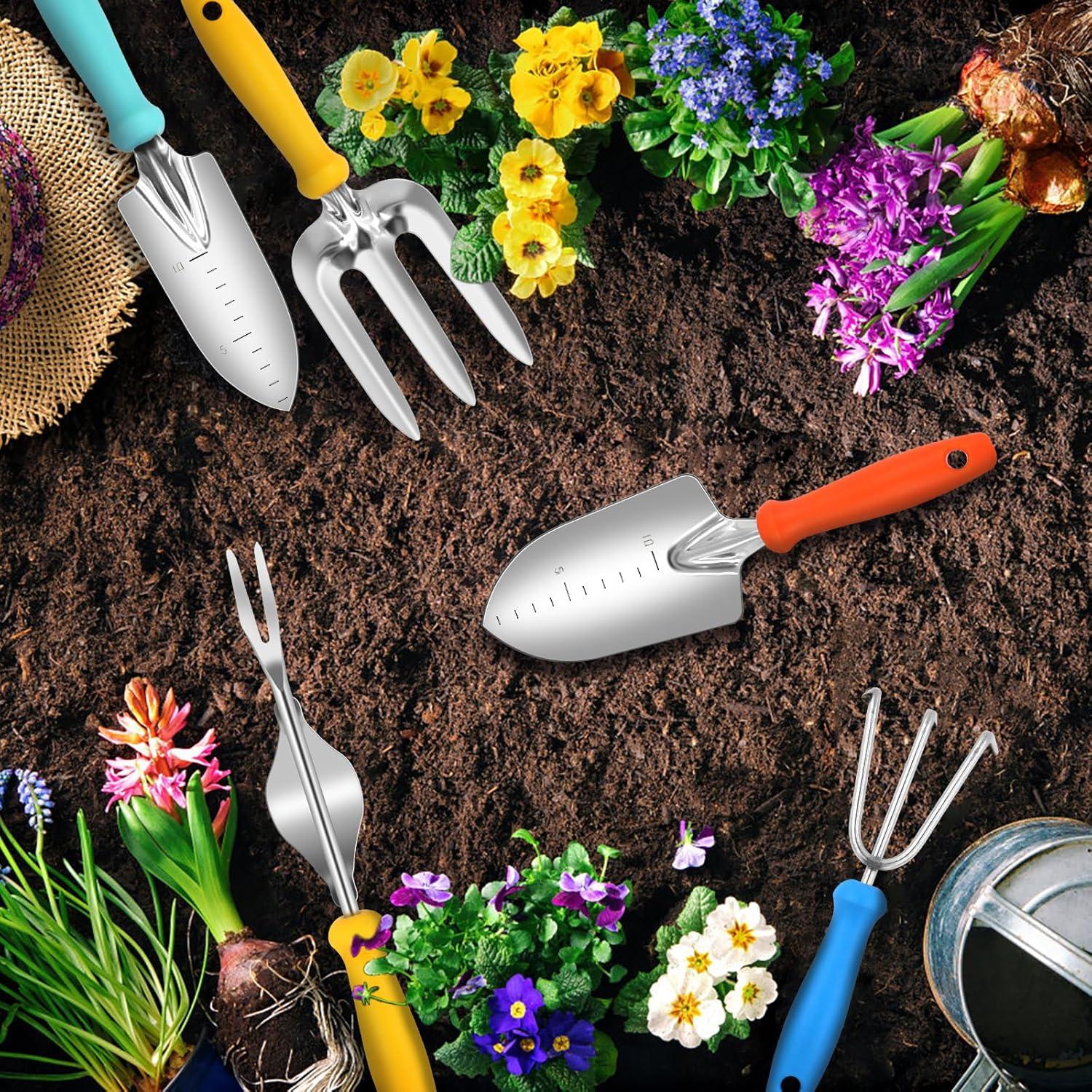 Juego de Herramientas de Jardinería DWFKHT 5 Piezas Acero Inoxidable