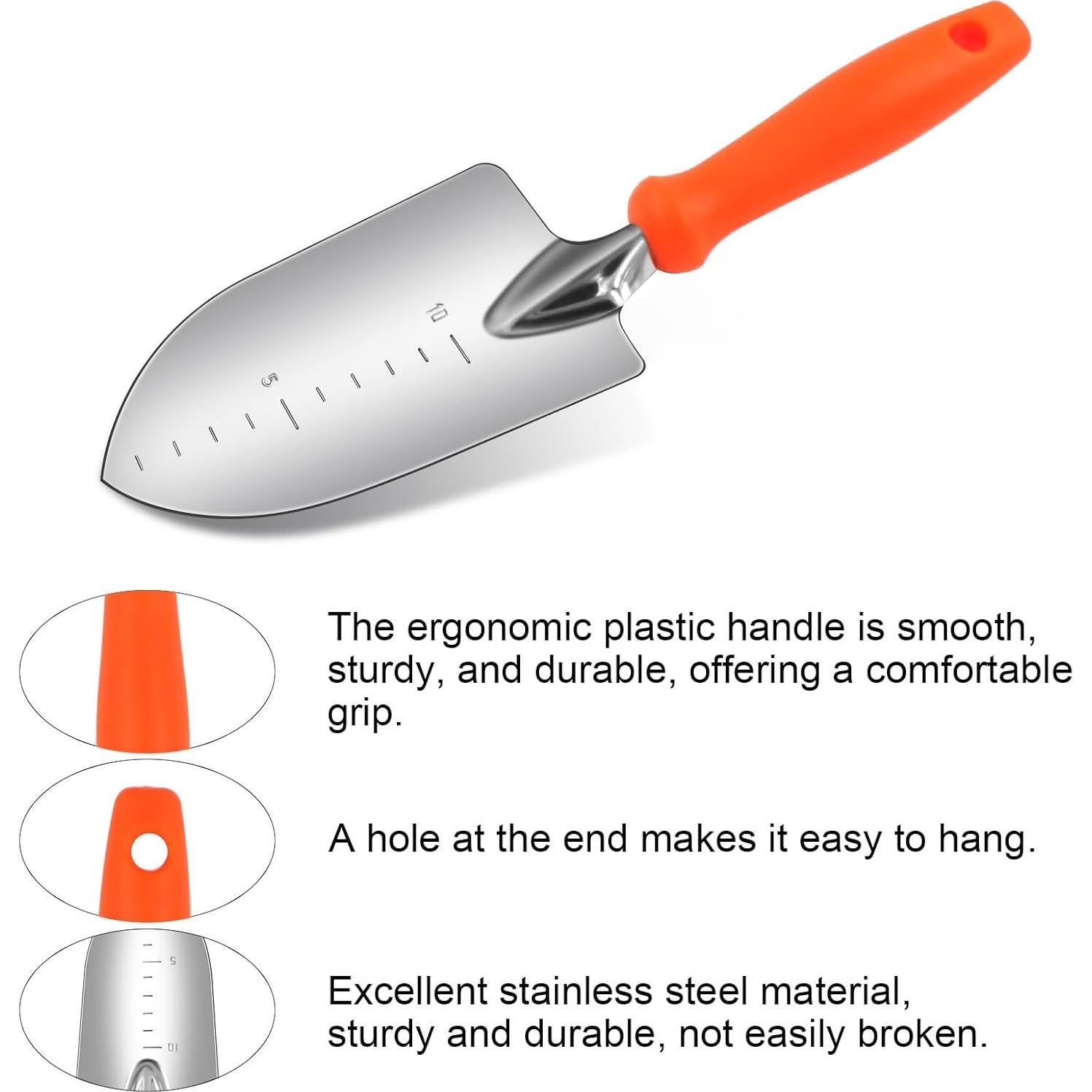 Juego de Herramientas de Jardinería DWFKHT 5 Piezas Acero Inoxidable