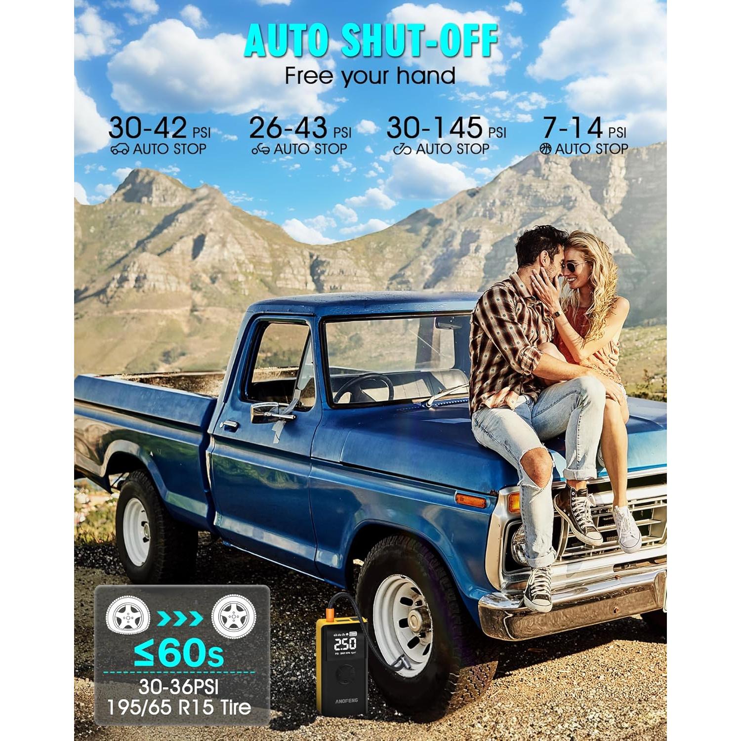 Arrancador de Salto ANOFENG PS-211 3000A con Compresor 150PSI