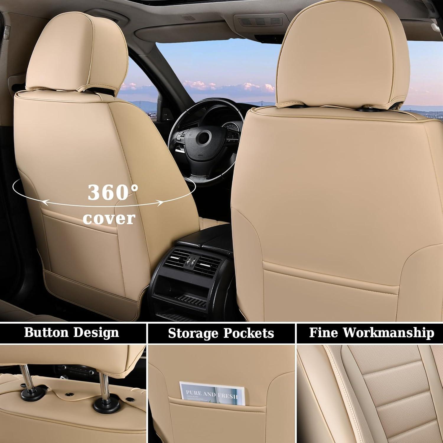 Cubiertas de Asientos de Auto Coverado 8883 Beige Impermeables