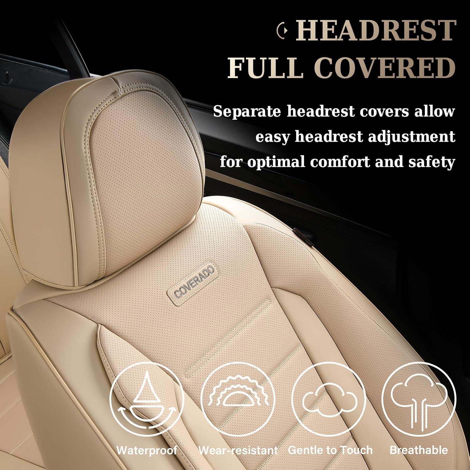 Cubiertas de Asientos de Auto Coverado 8883 Beige Impermeables