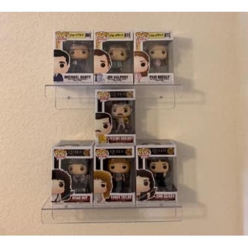 Estantes Flotantes Acrílico Transparente CY craft 38 cm - 4 Piezas