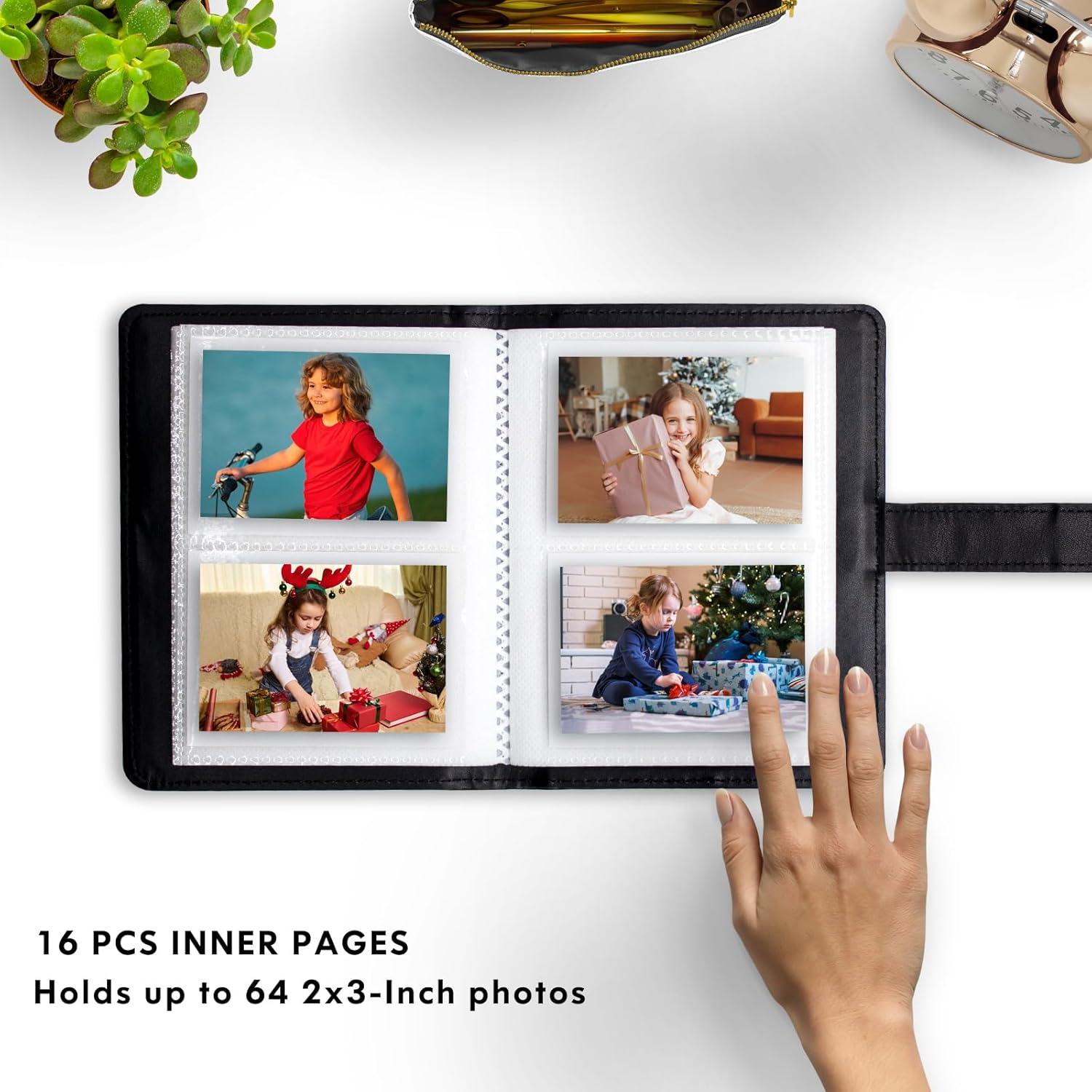 Álbum de Fotos Tugle para Fujifilm Instax Mini 64 Fotos Negro