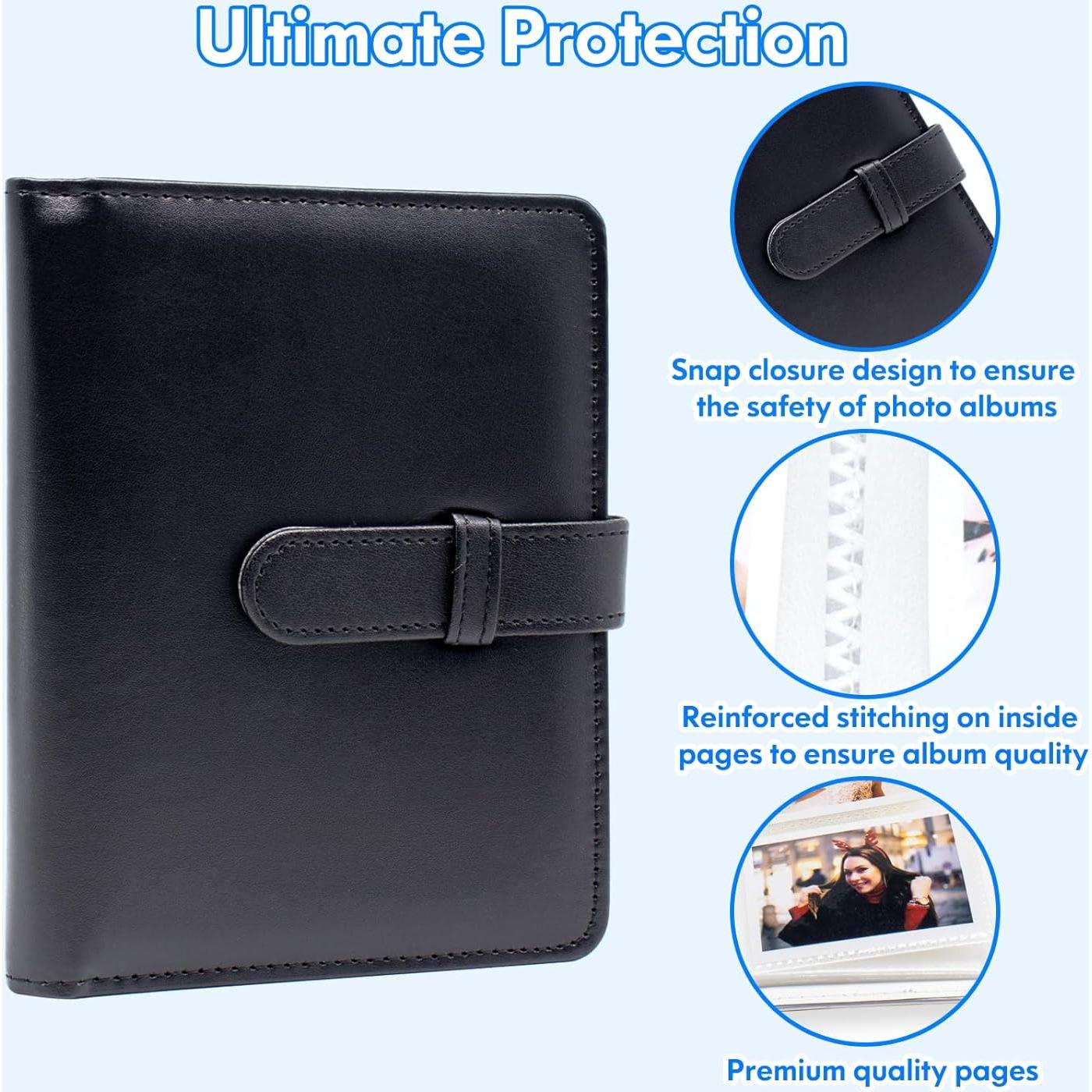 Álbum de Fotos Tugle para Fujifilm Instax Mini 64 Fotos Negro