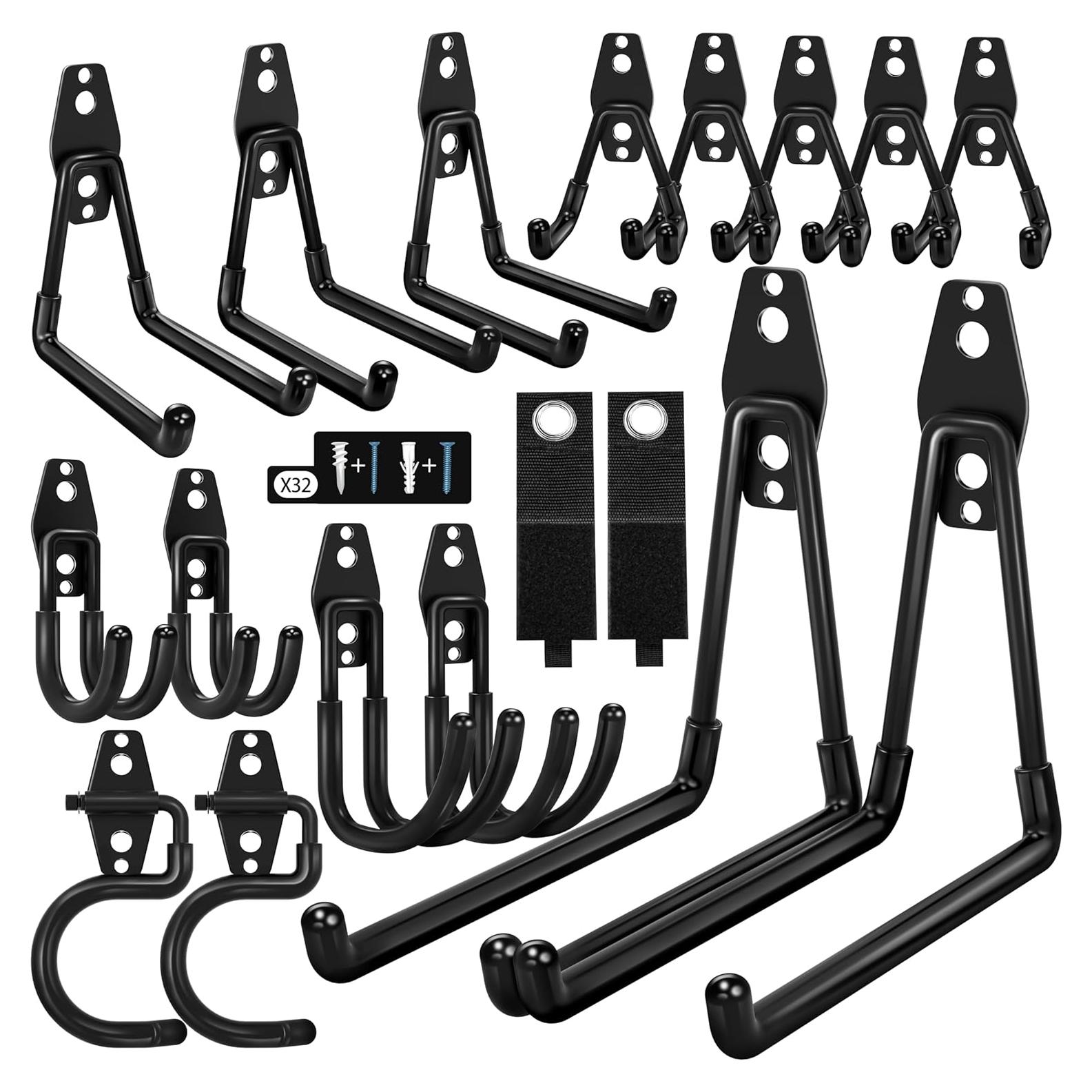 18 Ganchos de Almacenamiento de Garaje Kodreat - Antideslizantes