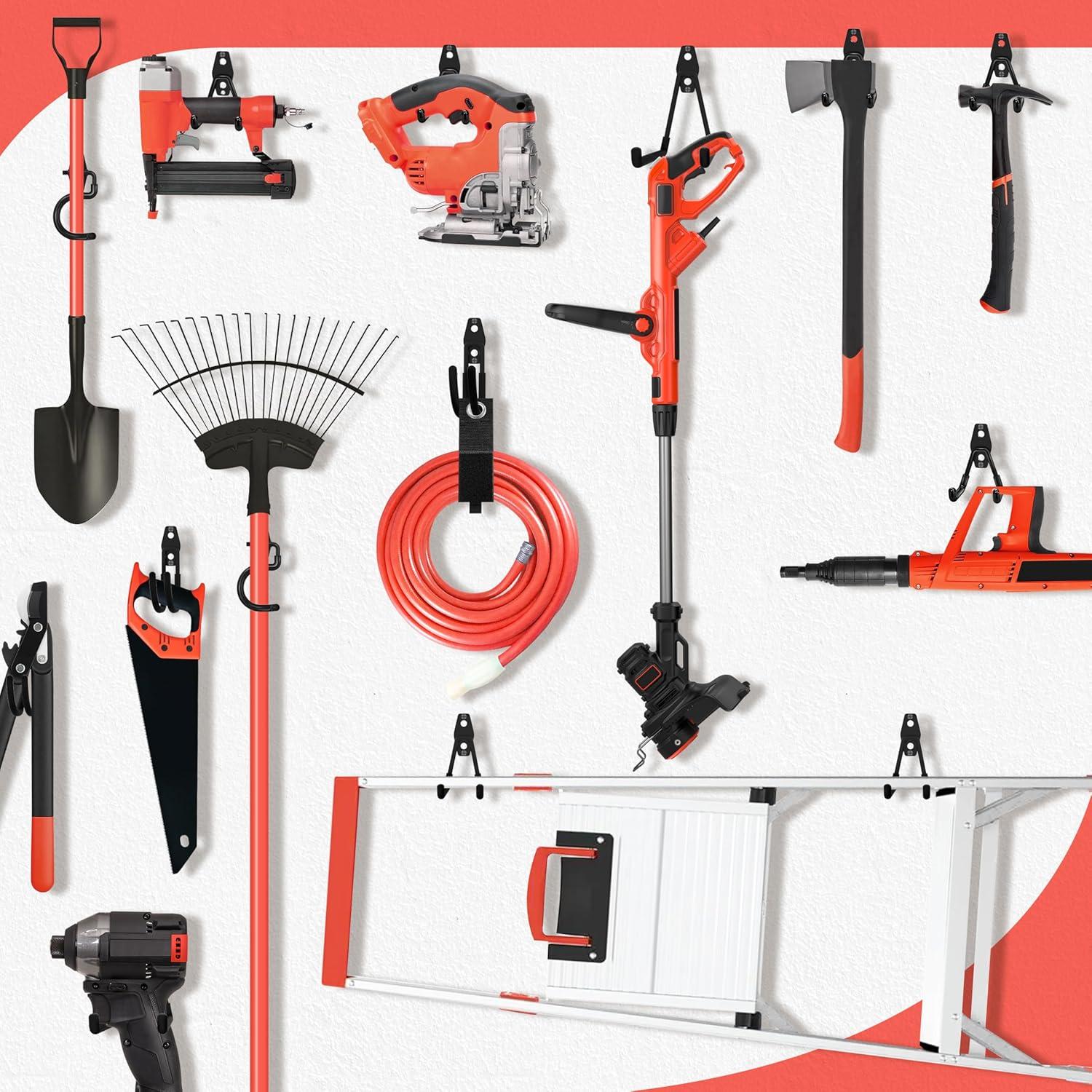 18 Ganchos de Almacenamiento de Garaje Kodreat - Antideslizantes