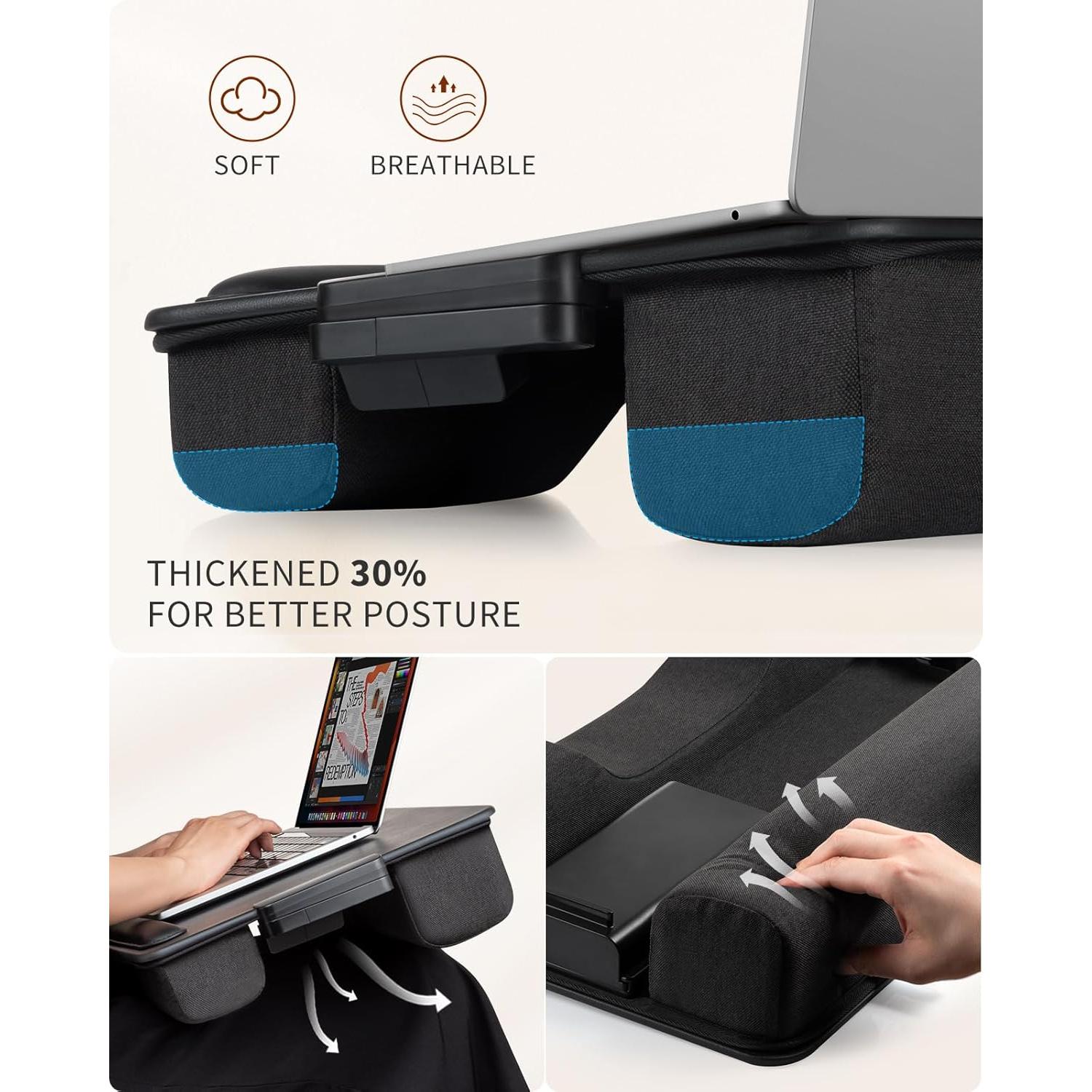 Escritorio Portátil SAIJI para Laptop hasta 43.18 cm con Cajón