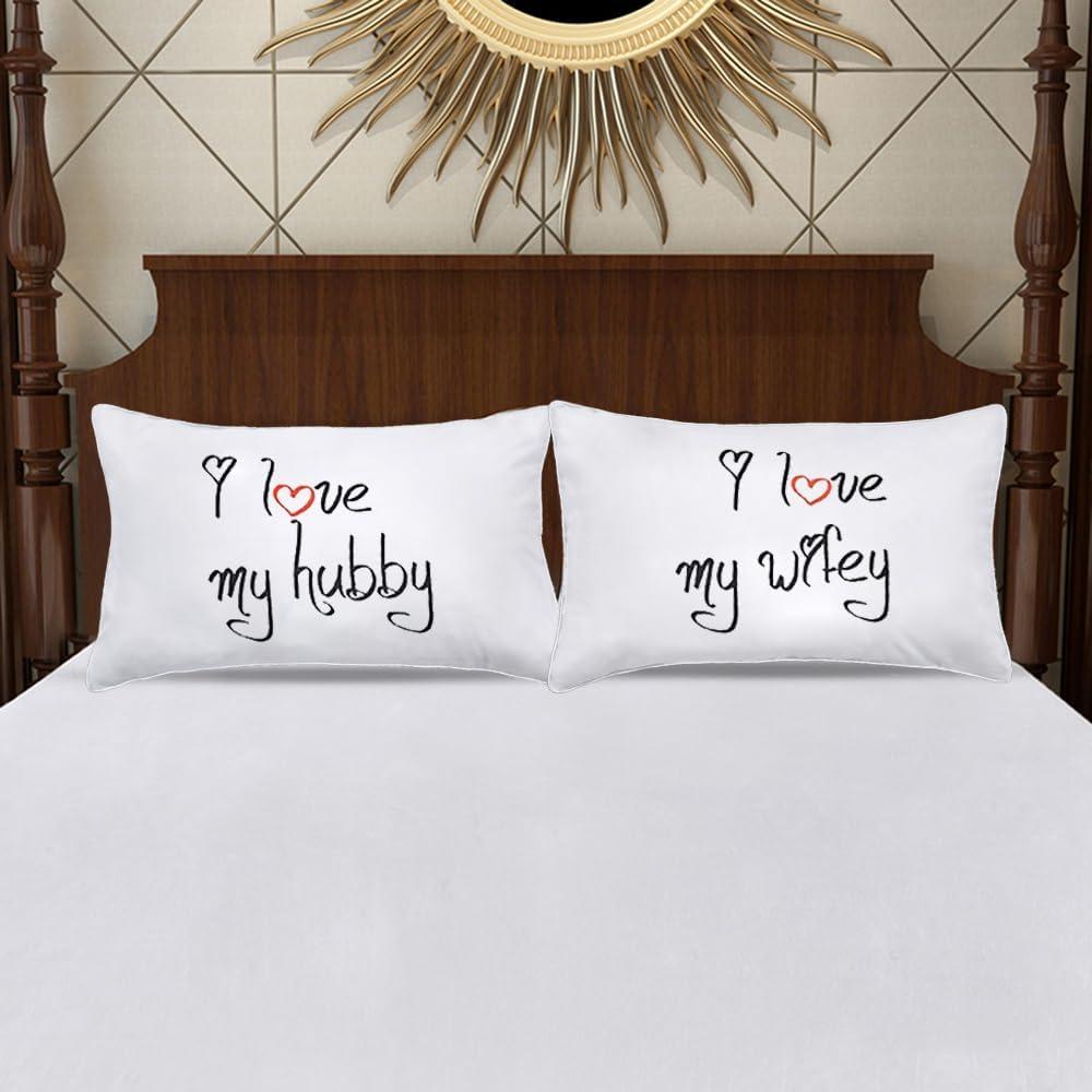 Fundas de Almohada para Parejas DasyFly 74x48cm Algodón
