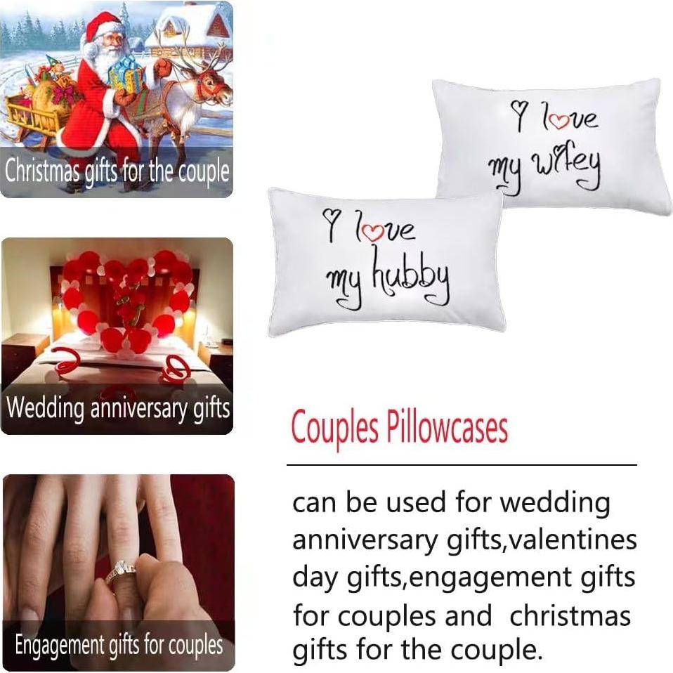 Fundas de Almohada para Parejas DasyFly 74x48cm Algodón