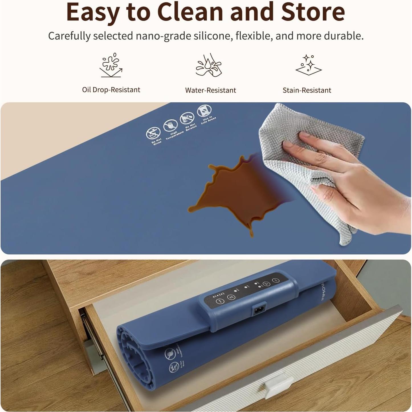 Manta Calentadora Eléctrica INNOWARMER 39.9x11.9cm Azul