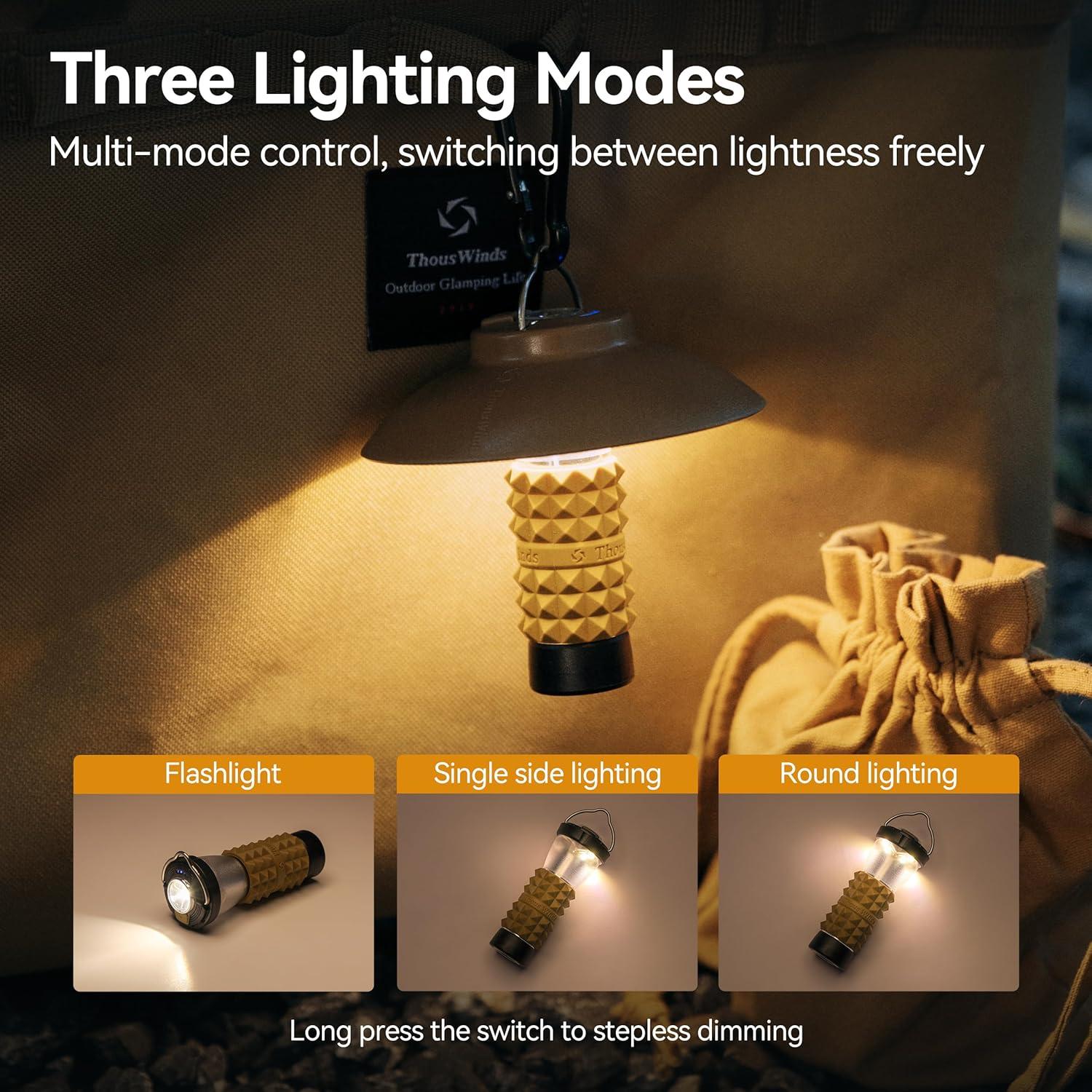 Linterna LED Mini Thouswinds TW6003-G Recargable 3 Modos