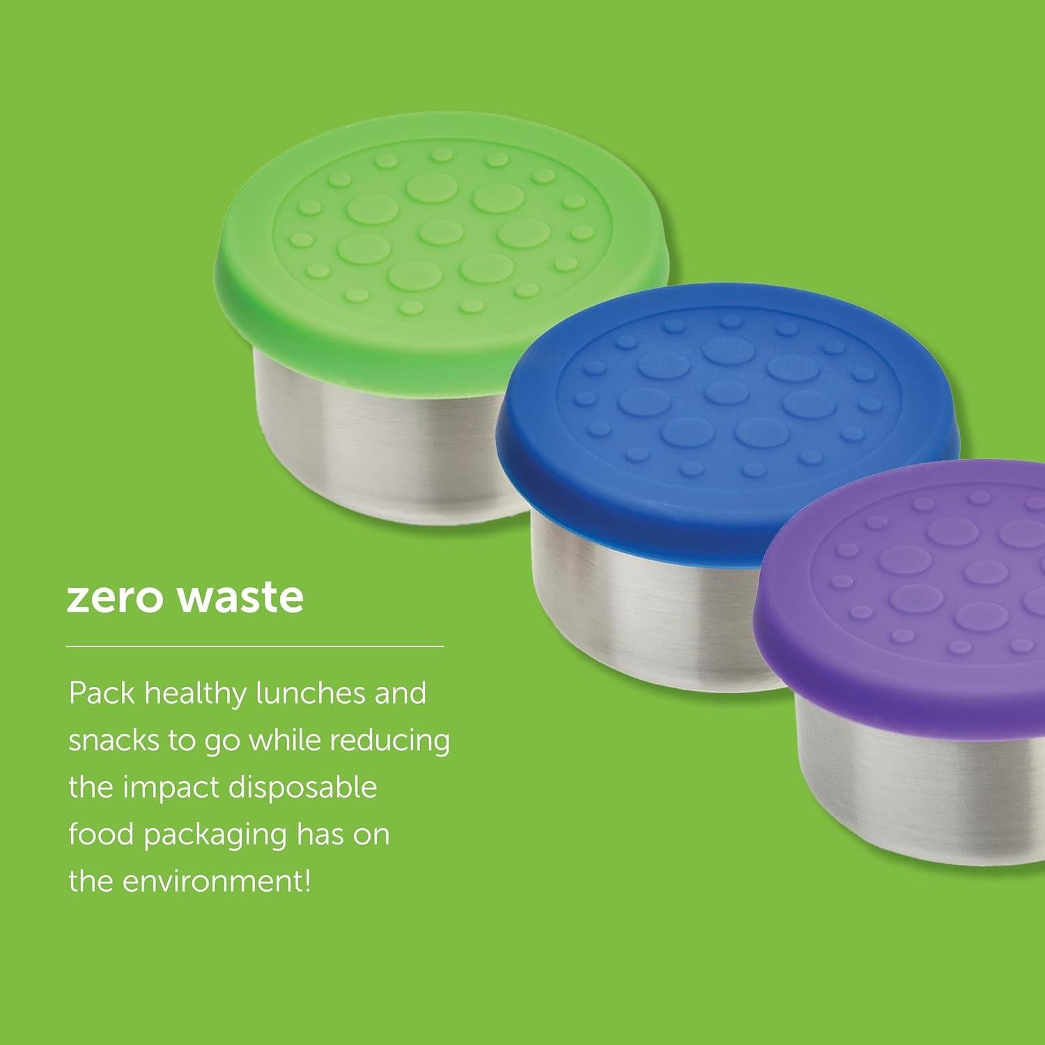 LunchBots Set de 3 Contenedores de Acero Inoxidable 45ml Floral