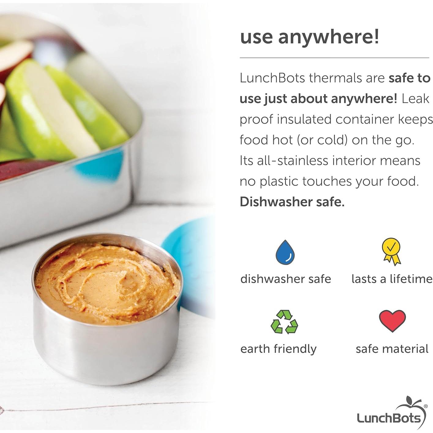 LunchBots Set de 3 Contenedores de Acero Inoxidable 45ml Floral