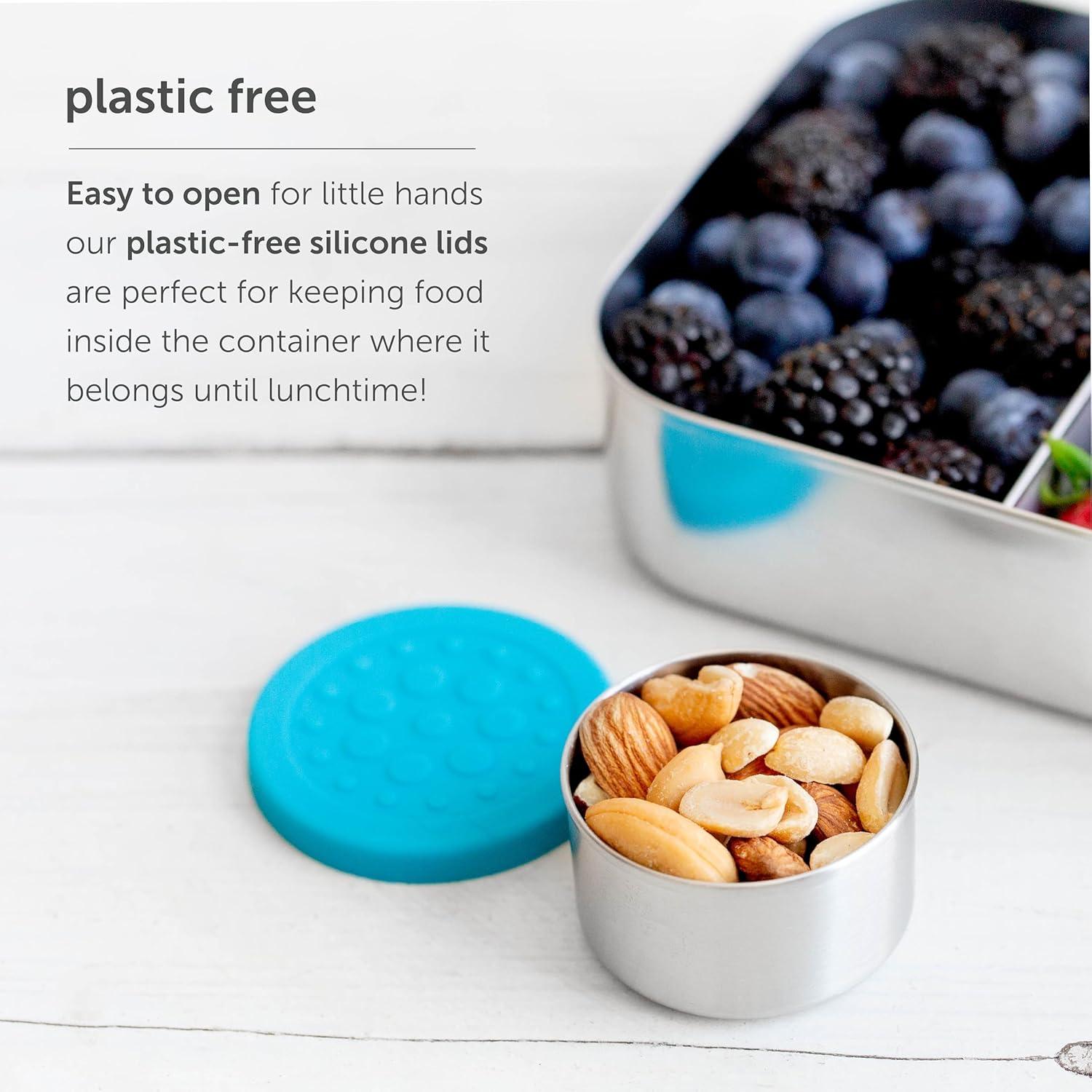 LunchBots Set de 3 Contenedores de Acero Inoxidable 45ml Floral