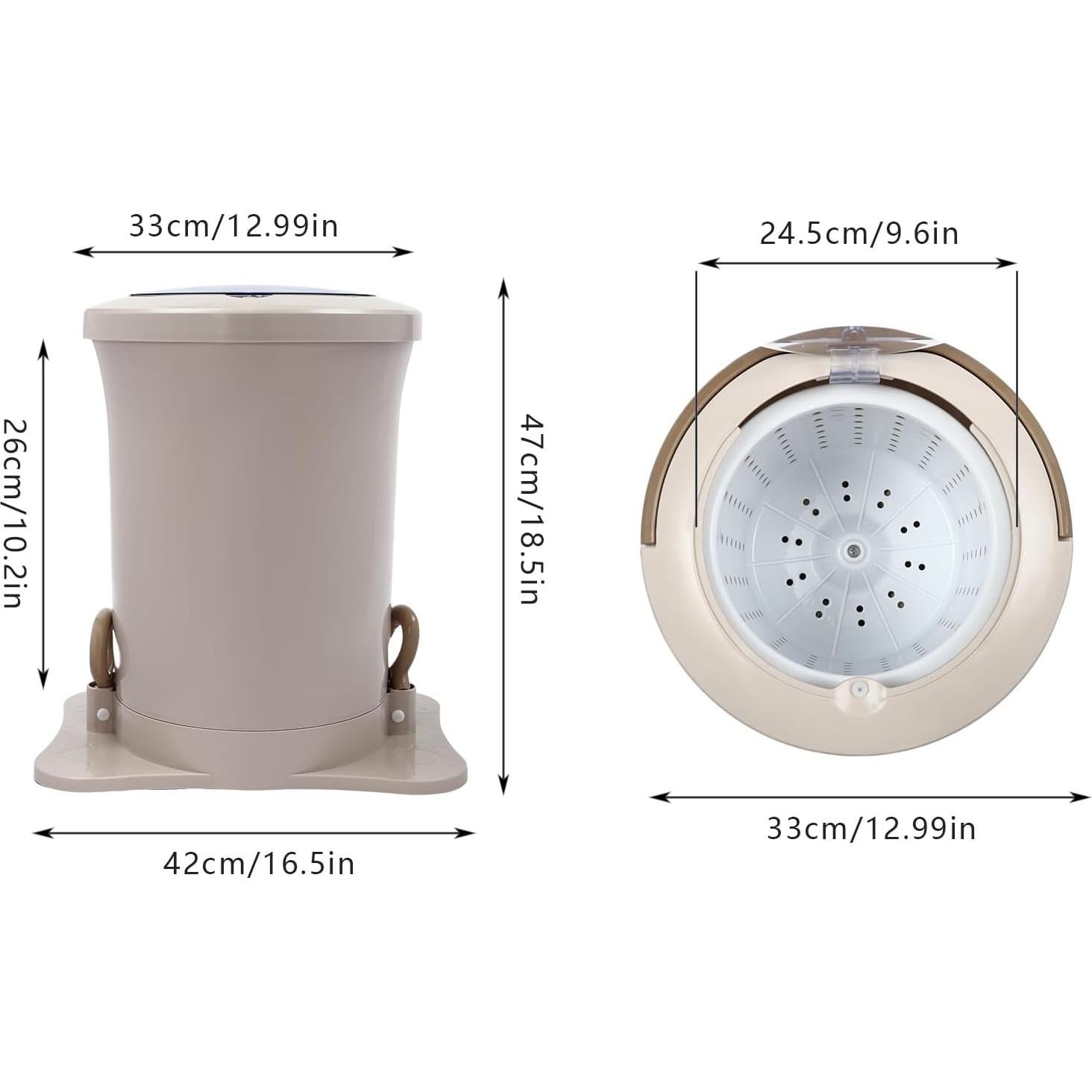 Deshidratador Manual TFCFL 12L Portátil para Ropa Albaricoque