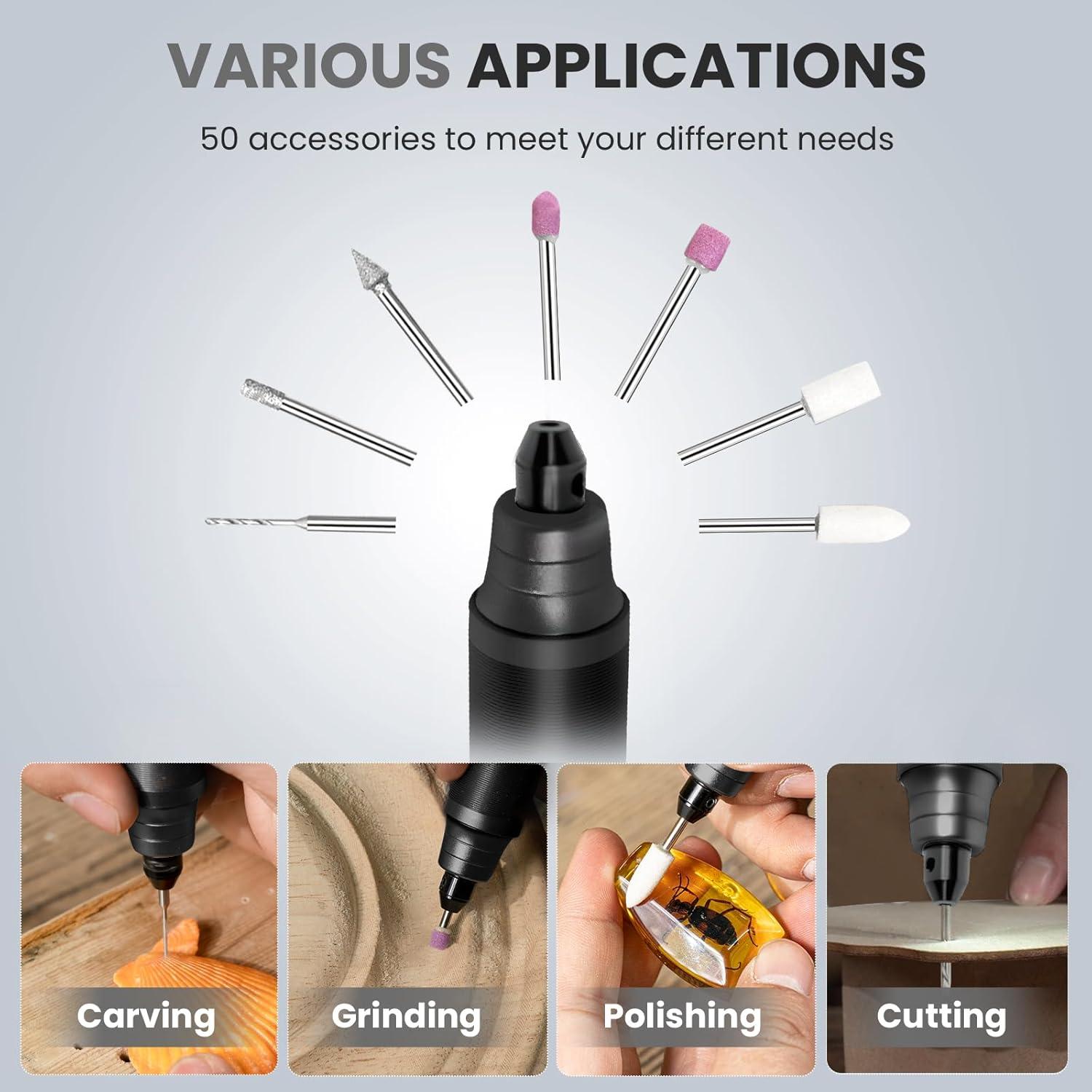 Bolígrafo Eléctrico de Grabado Tarlido 37000RPM Recargable USB