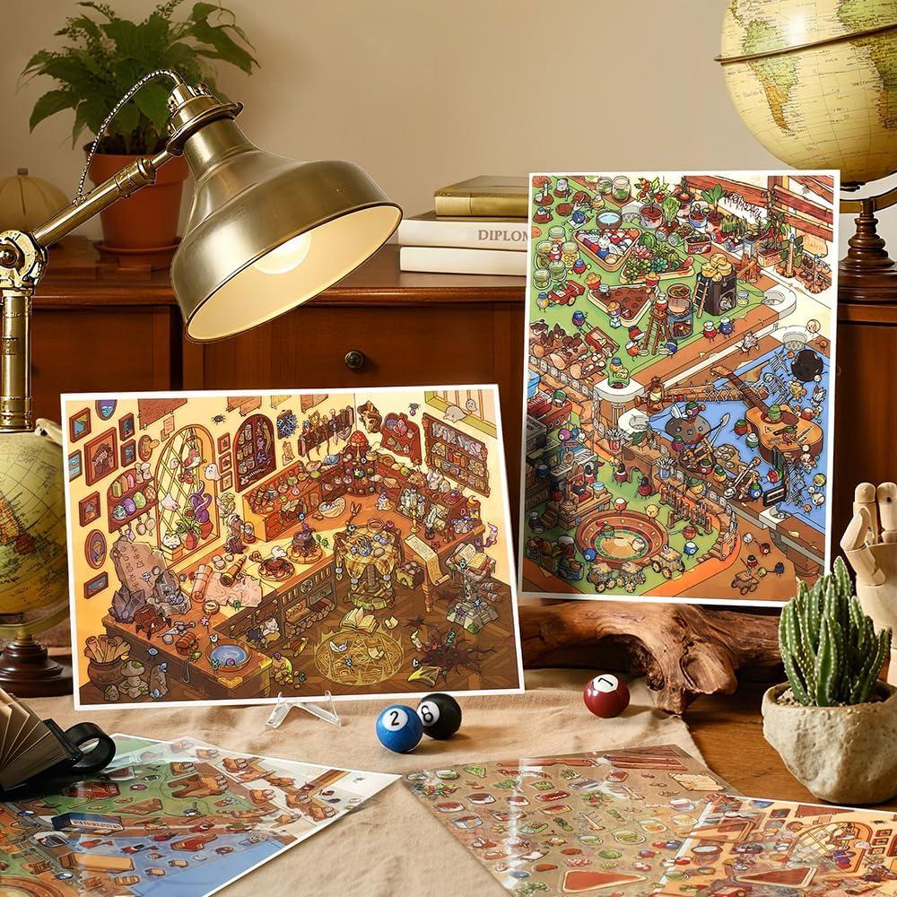 Pegatinas 3D K Kattone Aventurero DIY - Set de 4 Piezas