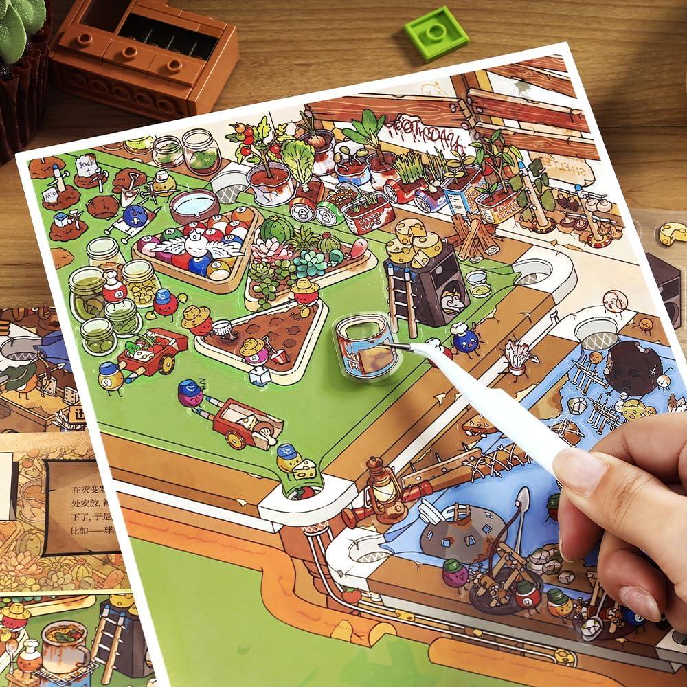 Pegatinas 3D K Kattone Aventurero DIY - Set de 4 Piezas