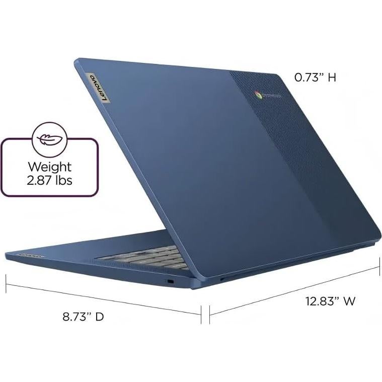 Laptop Lenovo Chromebook 14" FHD, 8 Núcleos MediaTek, 4GB RAM, 128GB SSD, Azul Abismo