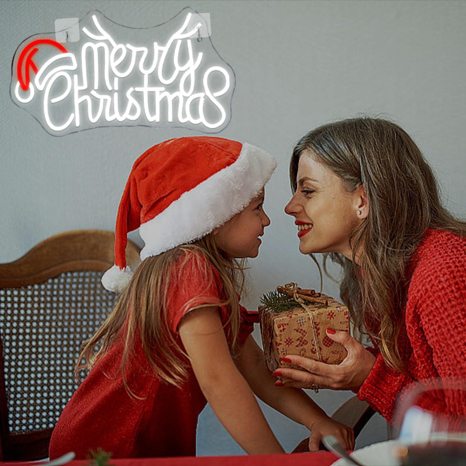 Letrero de Neón Feliz Navidad NEONLOVE 41.9x24.9 cm LED