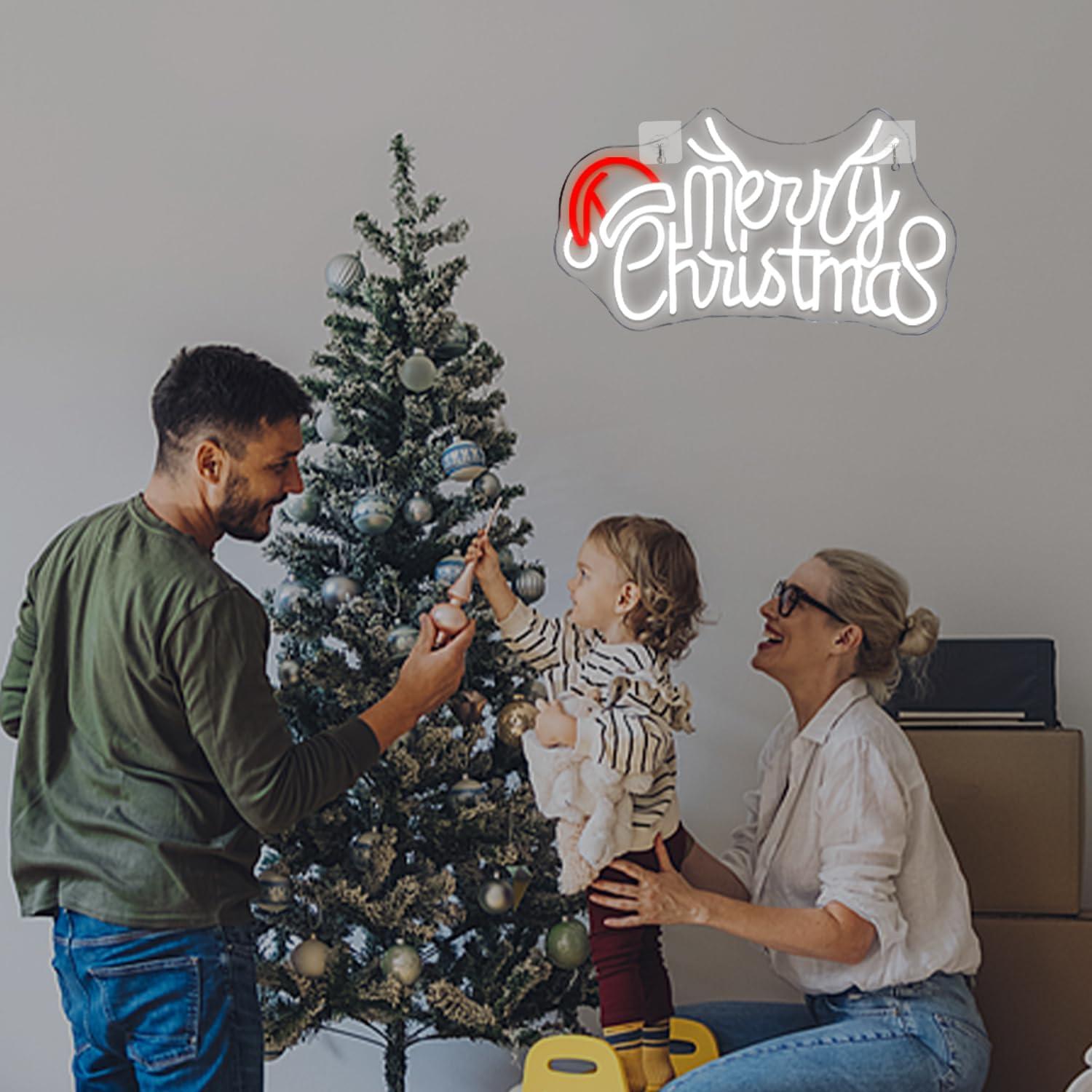 Letrero de Neón Feliz Navidad NEONLOVE 41.9x24.9 cm LED