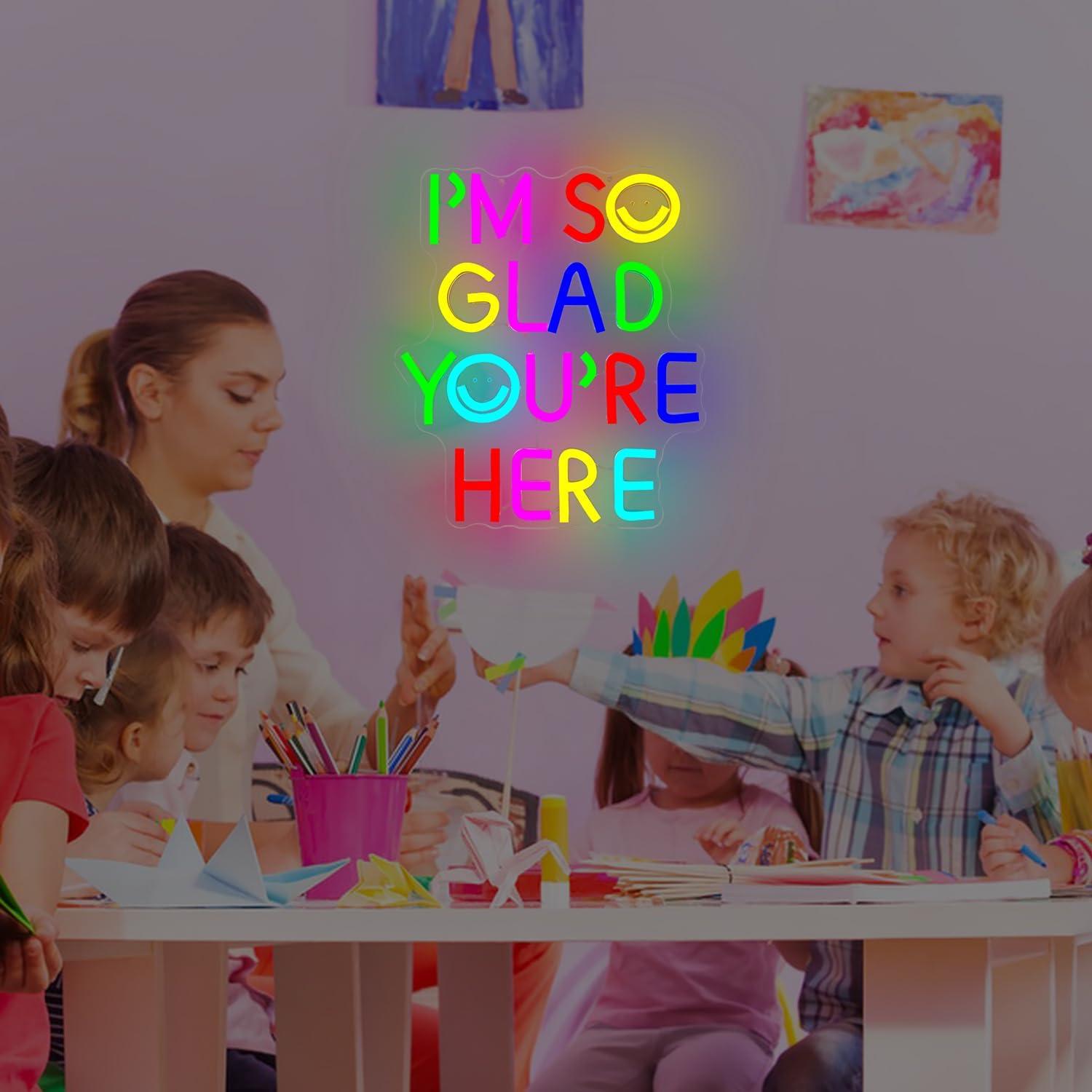 Letrero de Neón LED Regulable Dpaint 'Estoy Tan Feliz' 30x10 cm