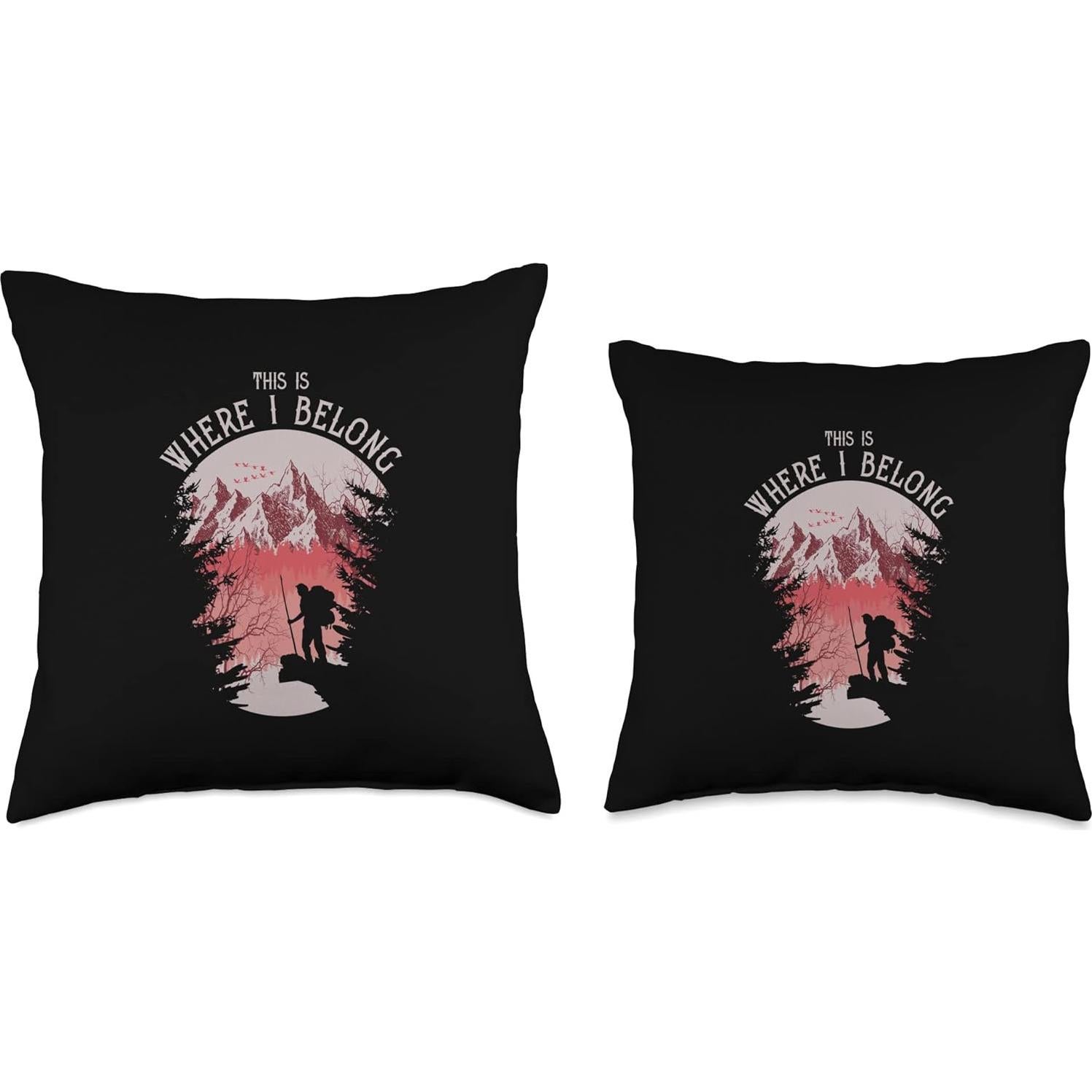 Cojín Retro Senderismo 40x40 cm Poliester Multicolor