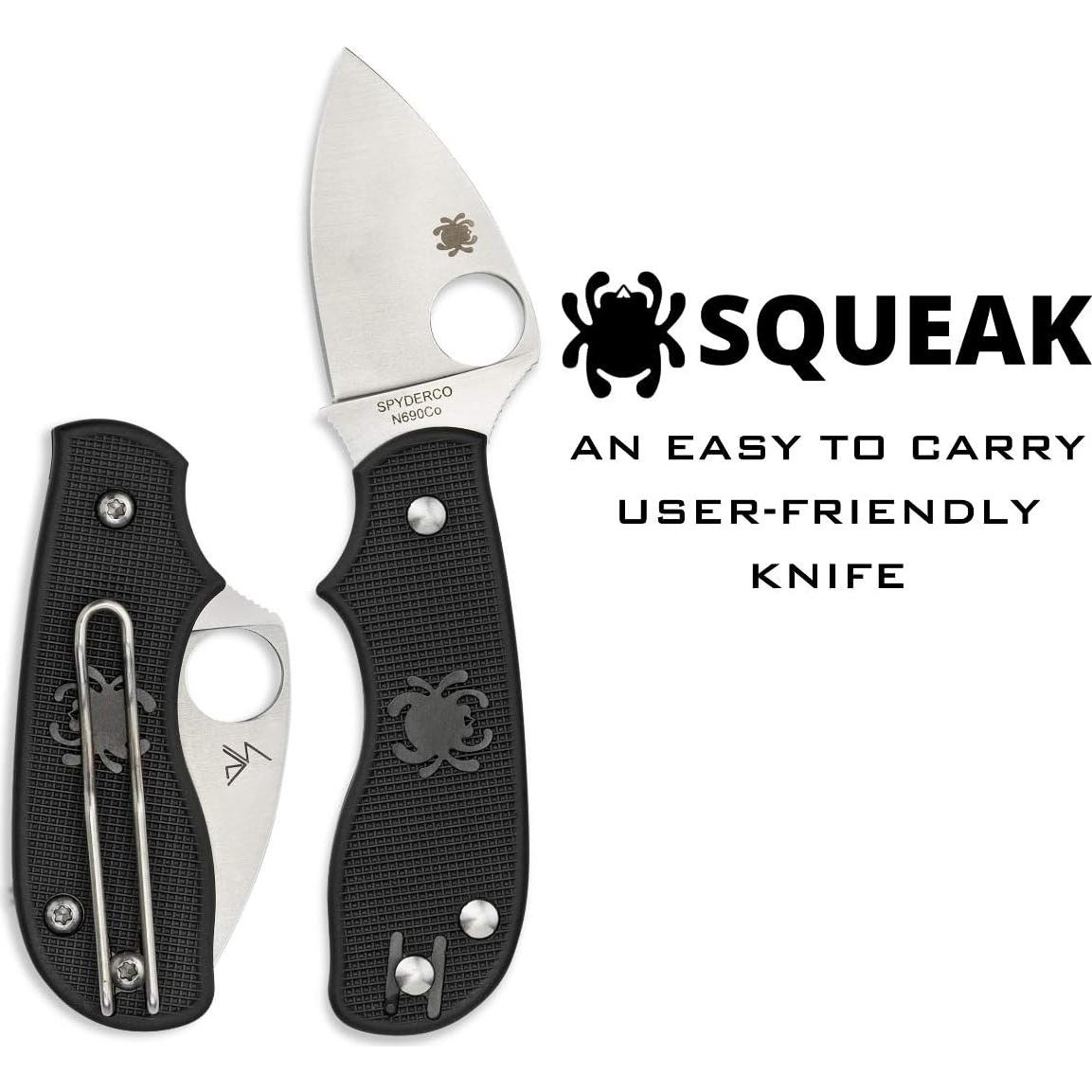 Cuchillo Plegable Spyderco Squeak 5.08 cm Acero Inoxidable