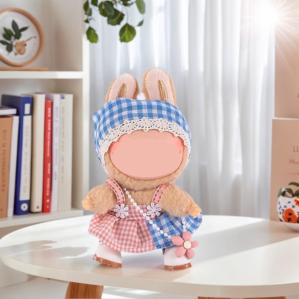 Conjunto de Ropa para Muñeca Labubu 17cm 2pack Rosa