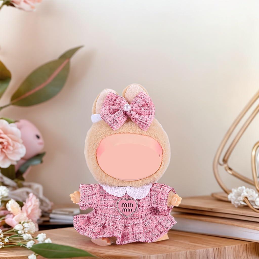 Conjunto de Ropa para Muñeca Labubu 17cm 2pack Rosa