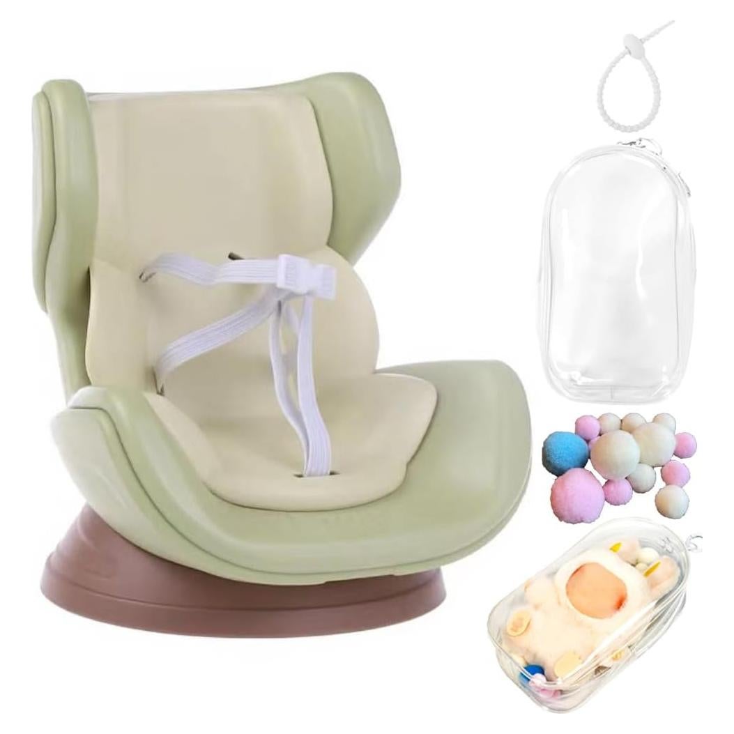 Protector de Asiento de Coche Labubu 15-17cm Verde