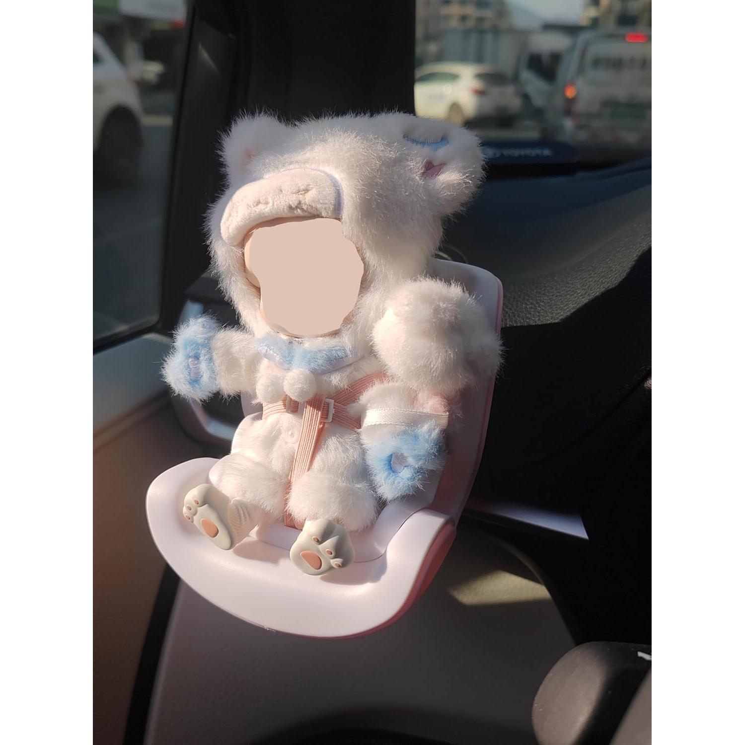 Protector de Asiento de Coche Labubu 15-17cm Verde