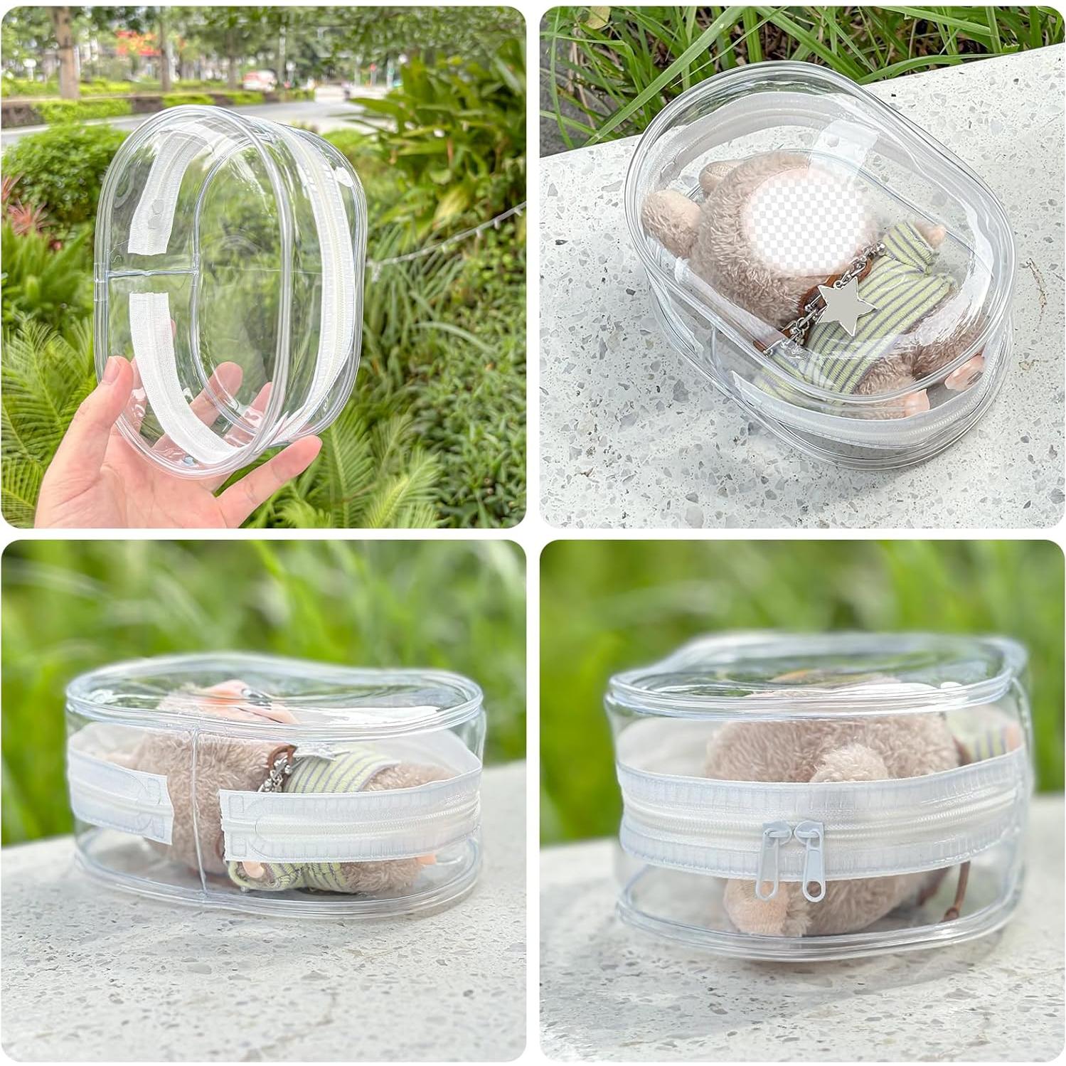 Estuche de exhibición PVC para muñecas de peluche 17cm - Blanco