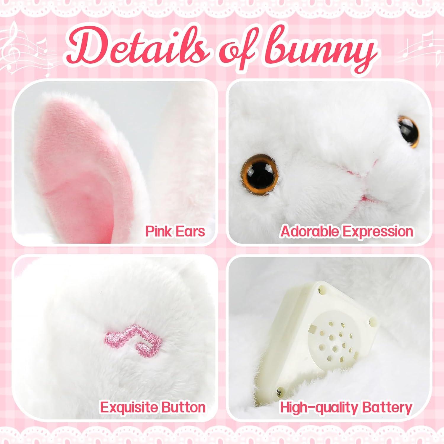 Conejo de Peluche Musical Brilla en la Oscuridad 35.56 cm SpecialYou