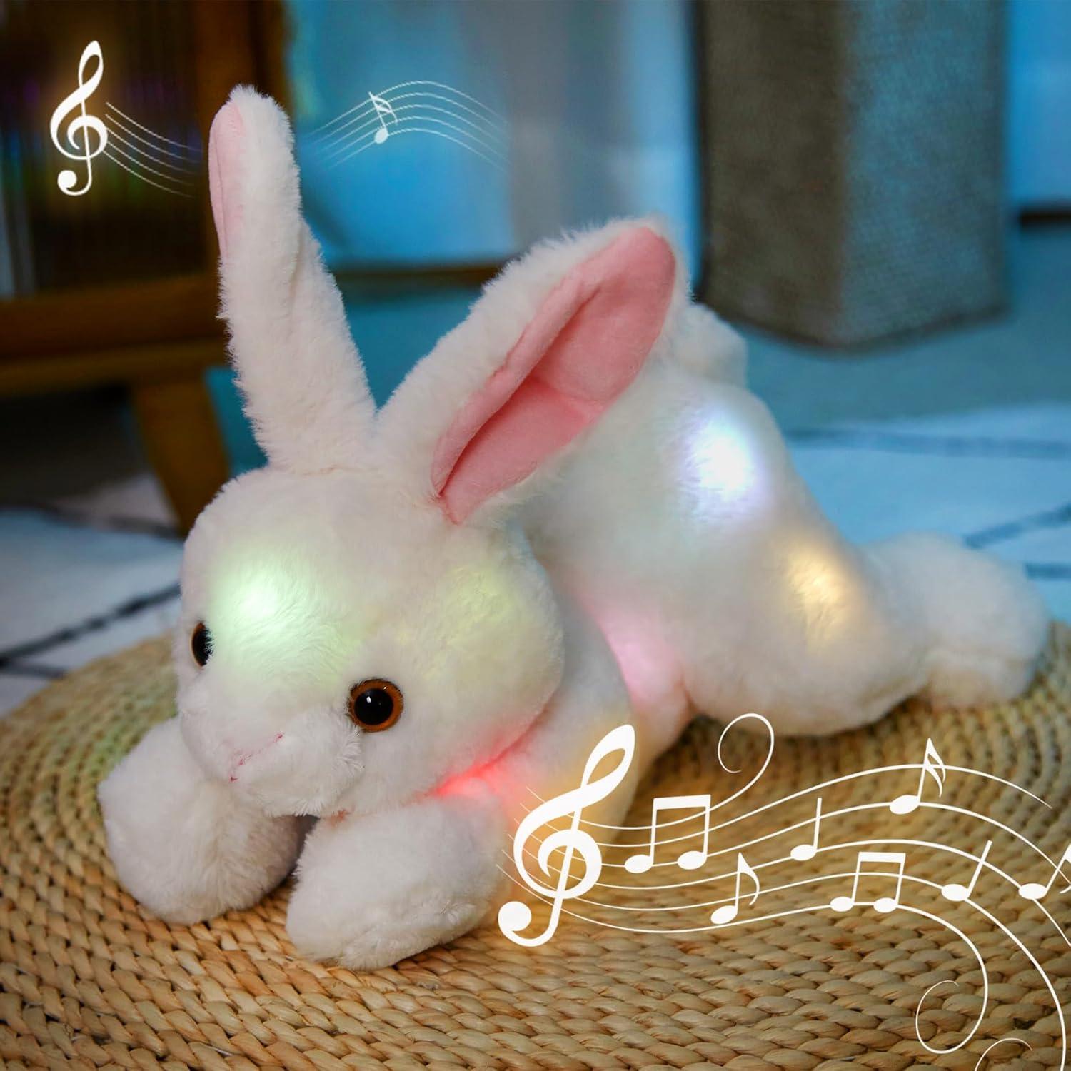 Conejo de Peluche Musical Brilla en la Oscuridad 35.56 cm SpecialYou