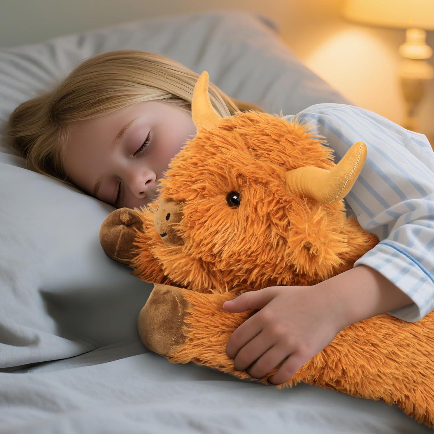 Vaca de las Tierras Altas Peluche con Peso 61 cm E-Tech