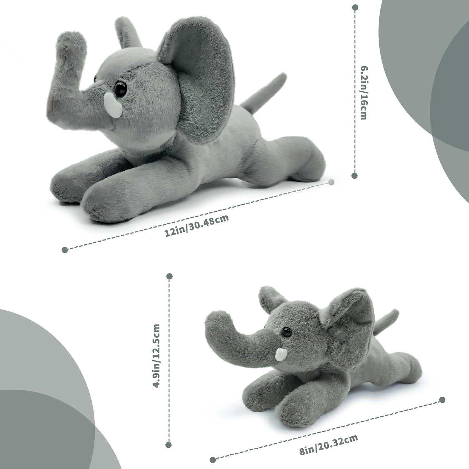 Elefante de Peluche Realista 20 cm Gupu para Niños