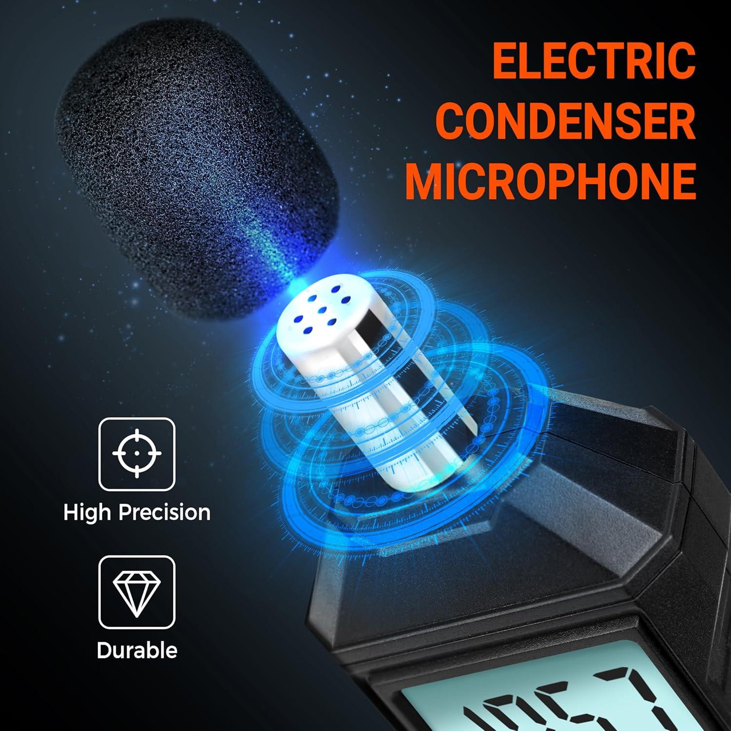 Medidor de Decibelios Digital KENMIC K142 - Rango 35-130 dB