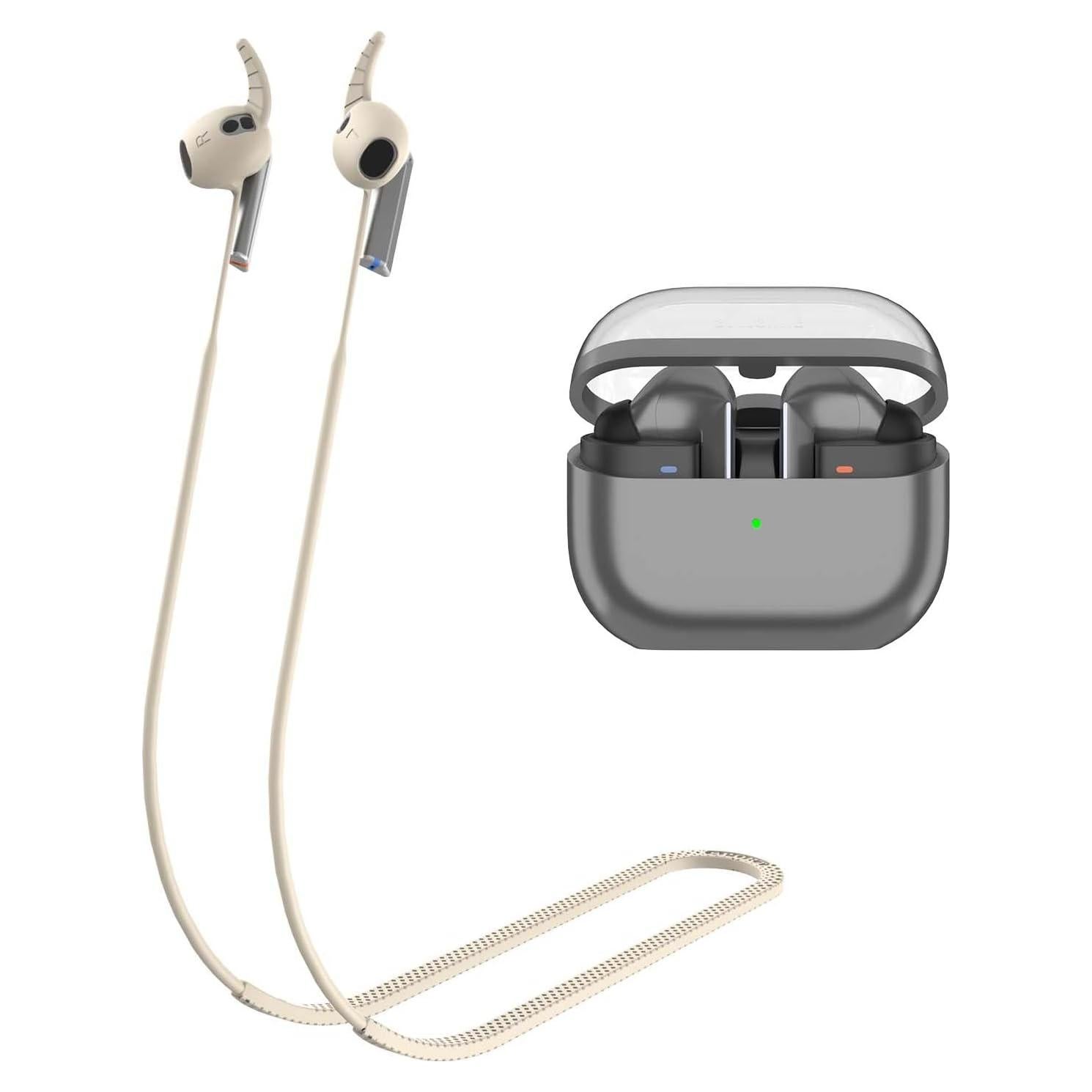 Correa Antipérdida de Silicona para Galaxy Buds 3 - Albaricoque
