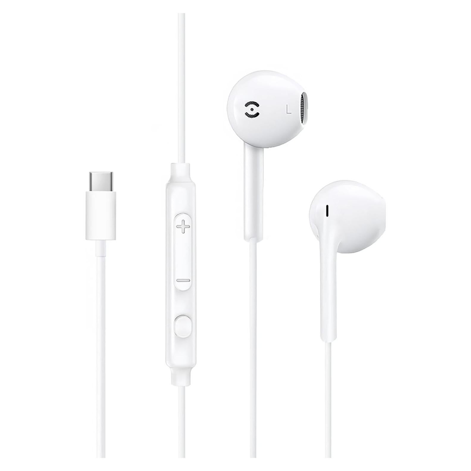 Auriculares USB C MAS CARNEY TH7 In Ear con Micrófono - Compatibles iPhone, Samsung, Google